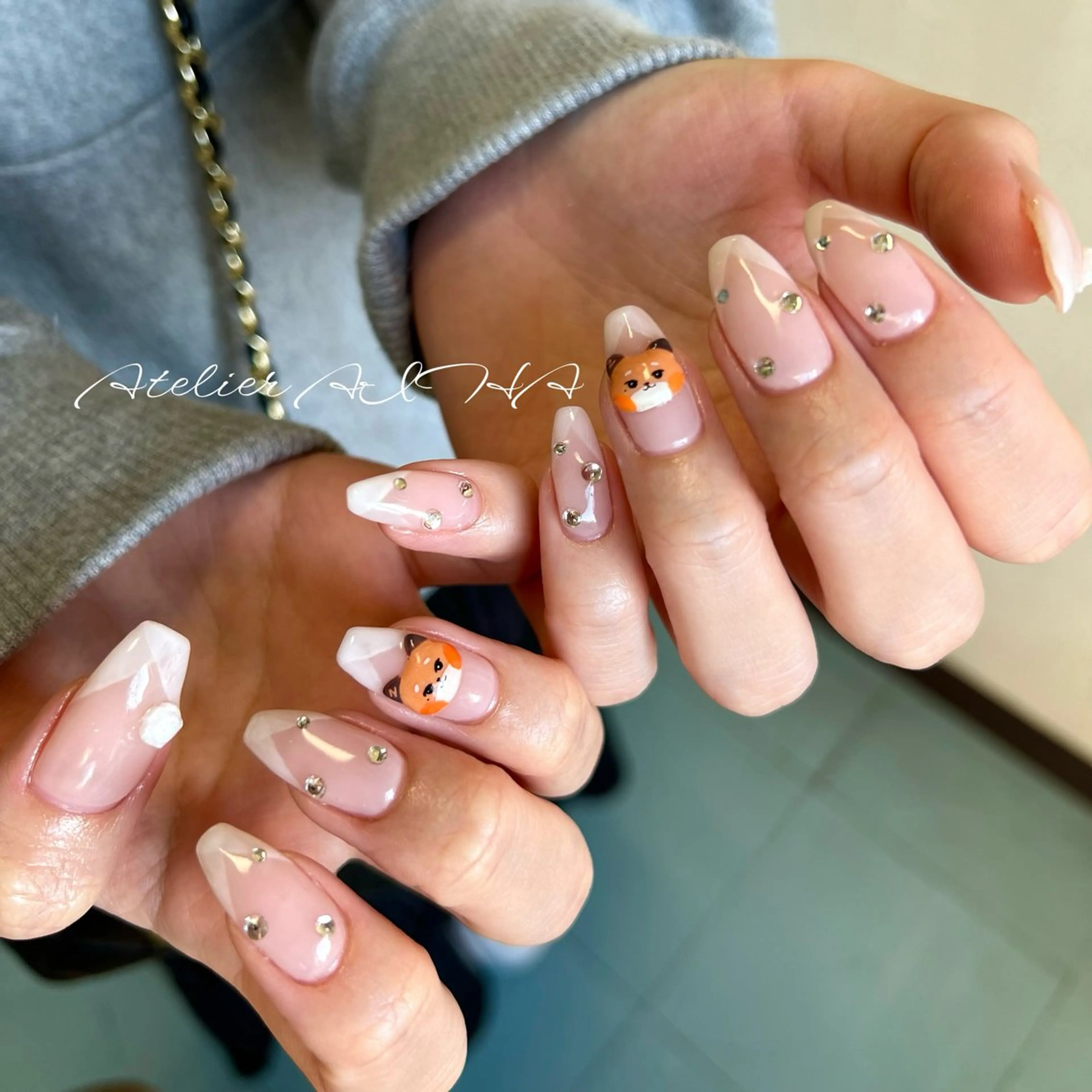 ロング ハンドネイル アトリエAIHA所属・アトリエAIHA★ フィルイン推奨サロンのネイルデザイン