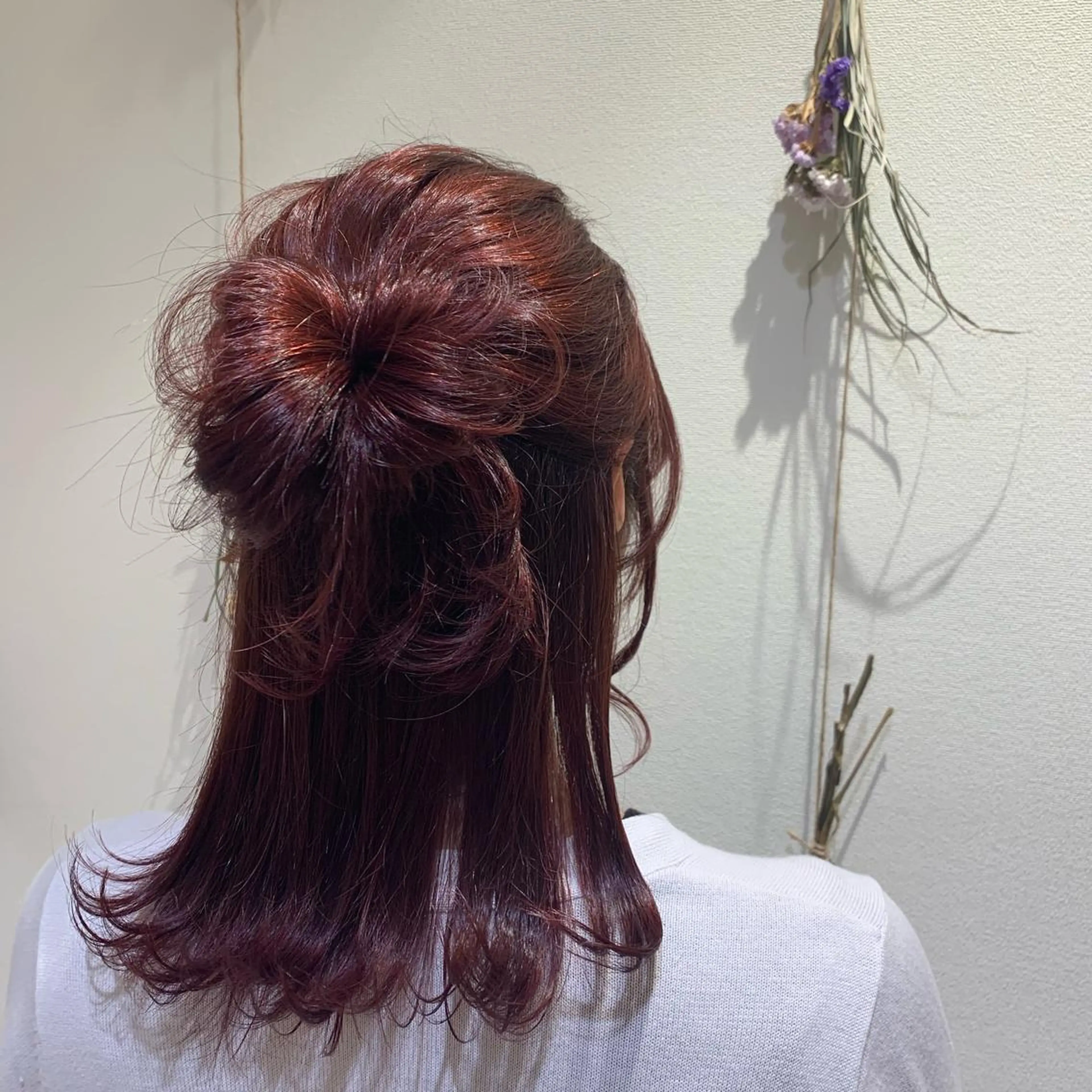 セミロング カラー ヘアアレンジ Dears 香芝店所属・関 優希のヘアスタイル