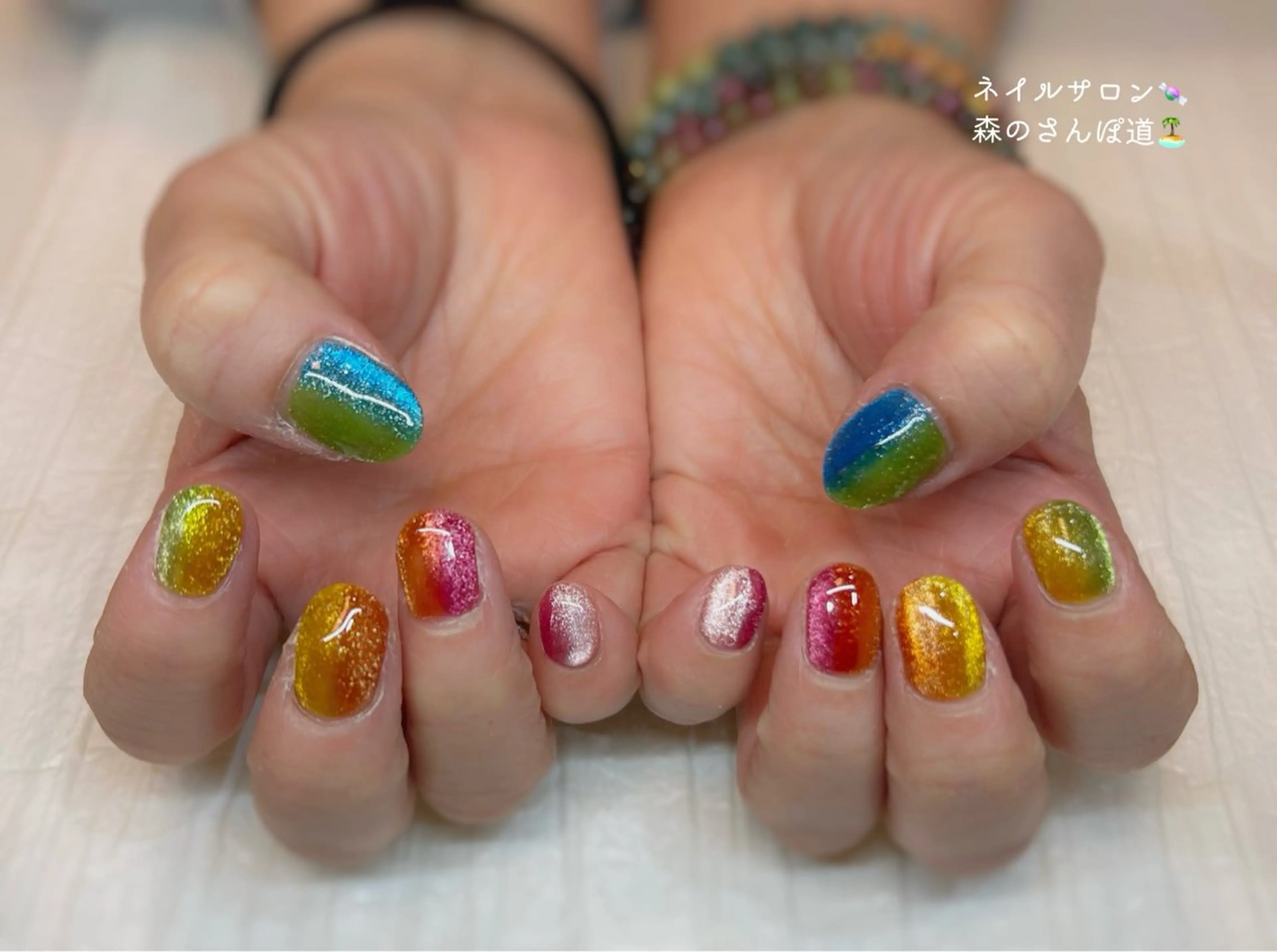 ネイル ハンドネイル 森のさんぽ道所属・ショートネイル 森のさんぽ道のネイルデザイン