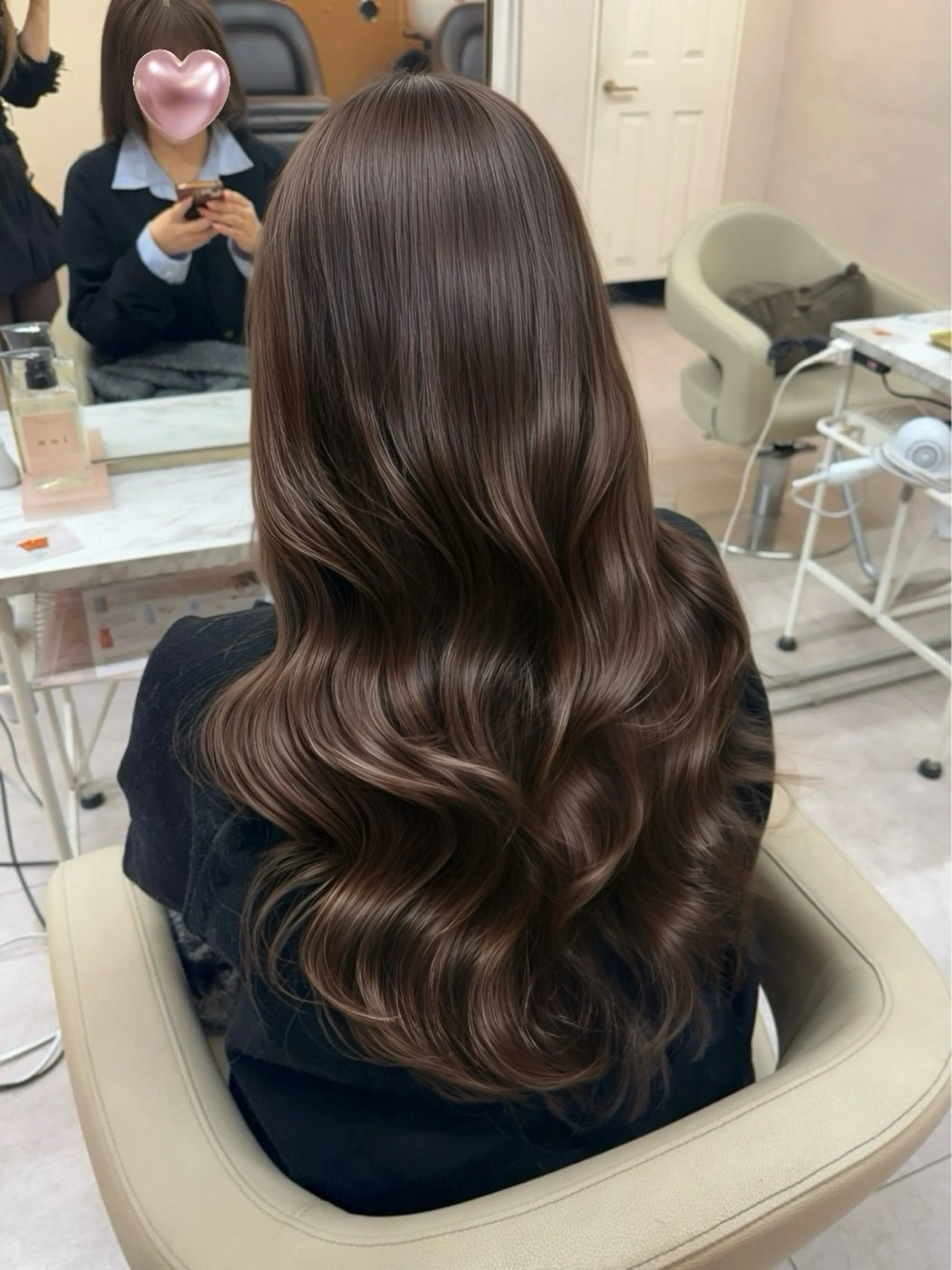 ロング カラー カット ヘアカラー トリートメント ♡韓国/レイヤー カット/Ayana♡のヘアスタイル