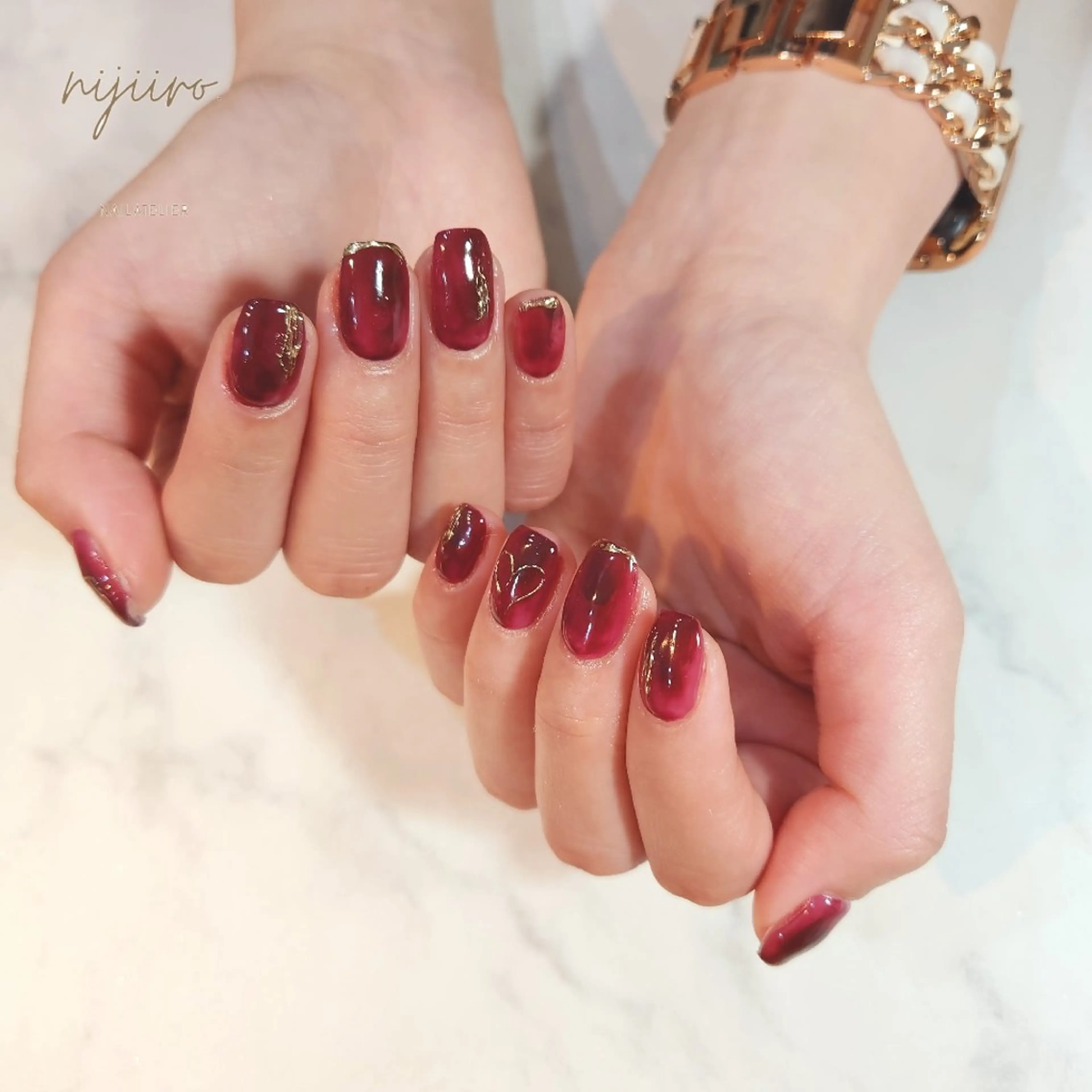 ネイル ハンドネイル nailatelier nijiiro.所属・nijiiro🌈 サトウのネイルデザイン