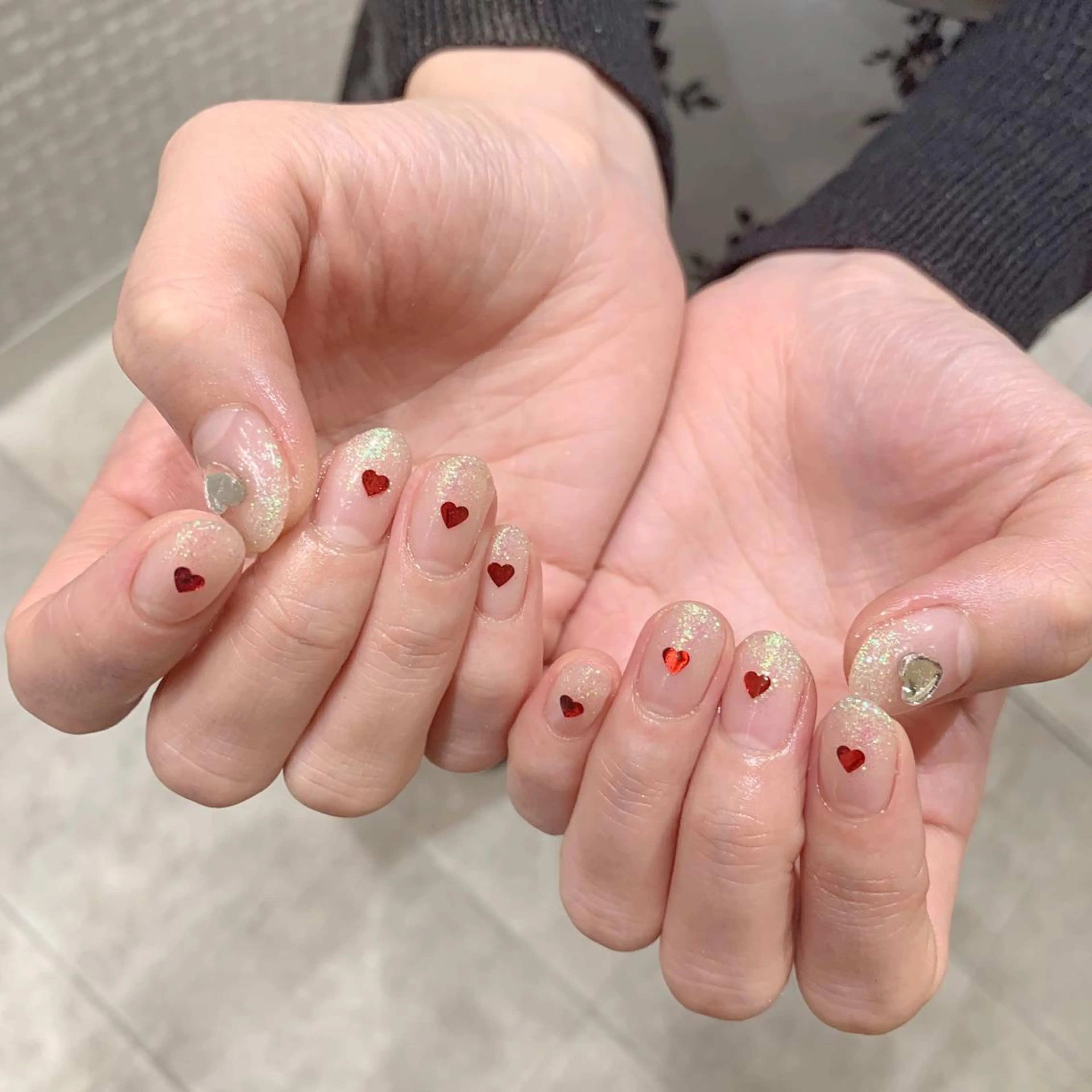 ネイル ラメ(グリッター) ラメグラデーション Kanon 🤍のネイルデザイン