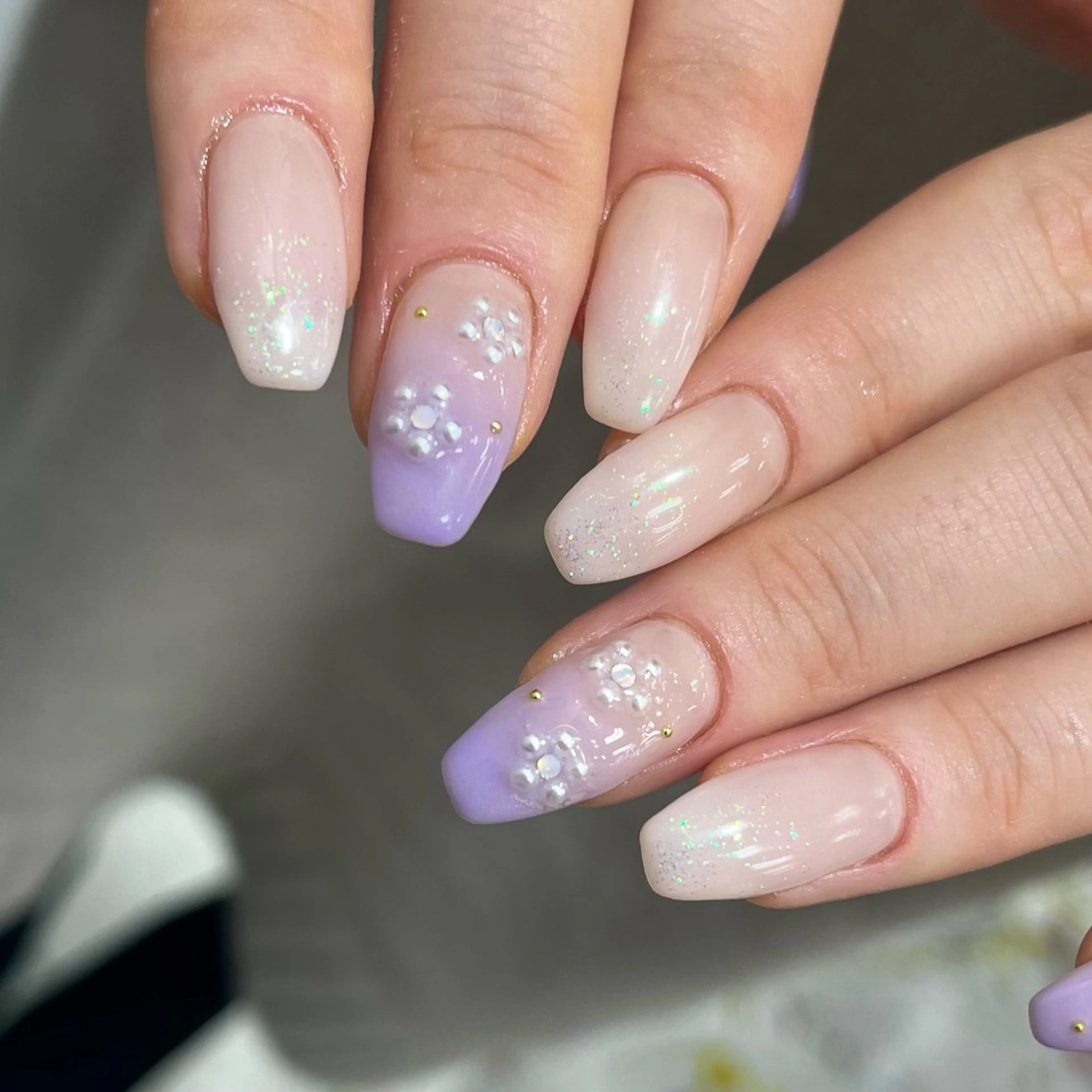ネイル フラワーネイル グラデーション 春ネイル ハンドネイル para ☀︎ sol by BECK所属・Para Sol nail　Maoのネイルデザイン