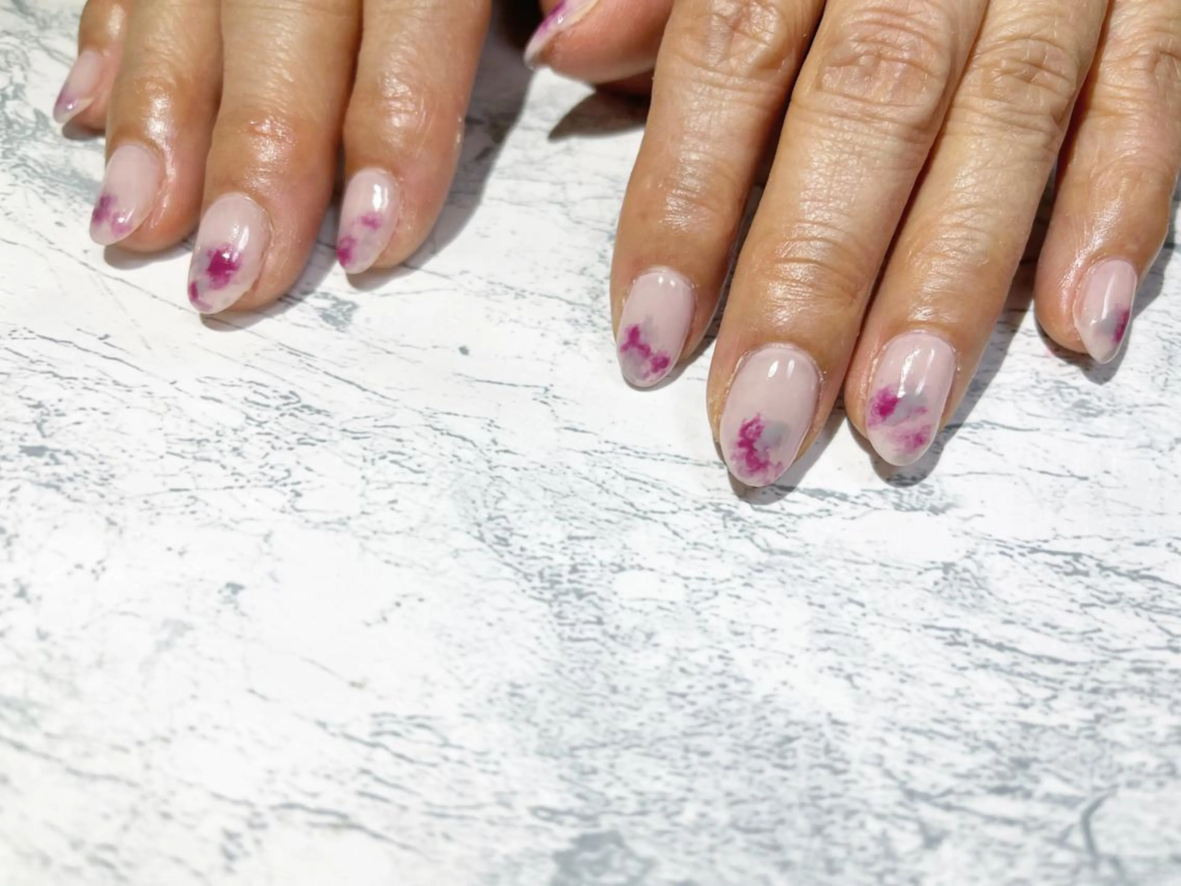 ネイル アートネイル フットネイル ニュアンスネイル シンプルネイル 春ネイル ネイル フフラ所属・nail fufla ♡yamane♡のネイルデザイン