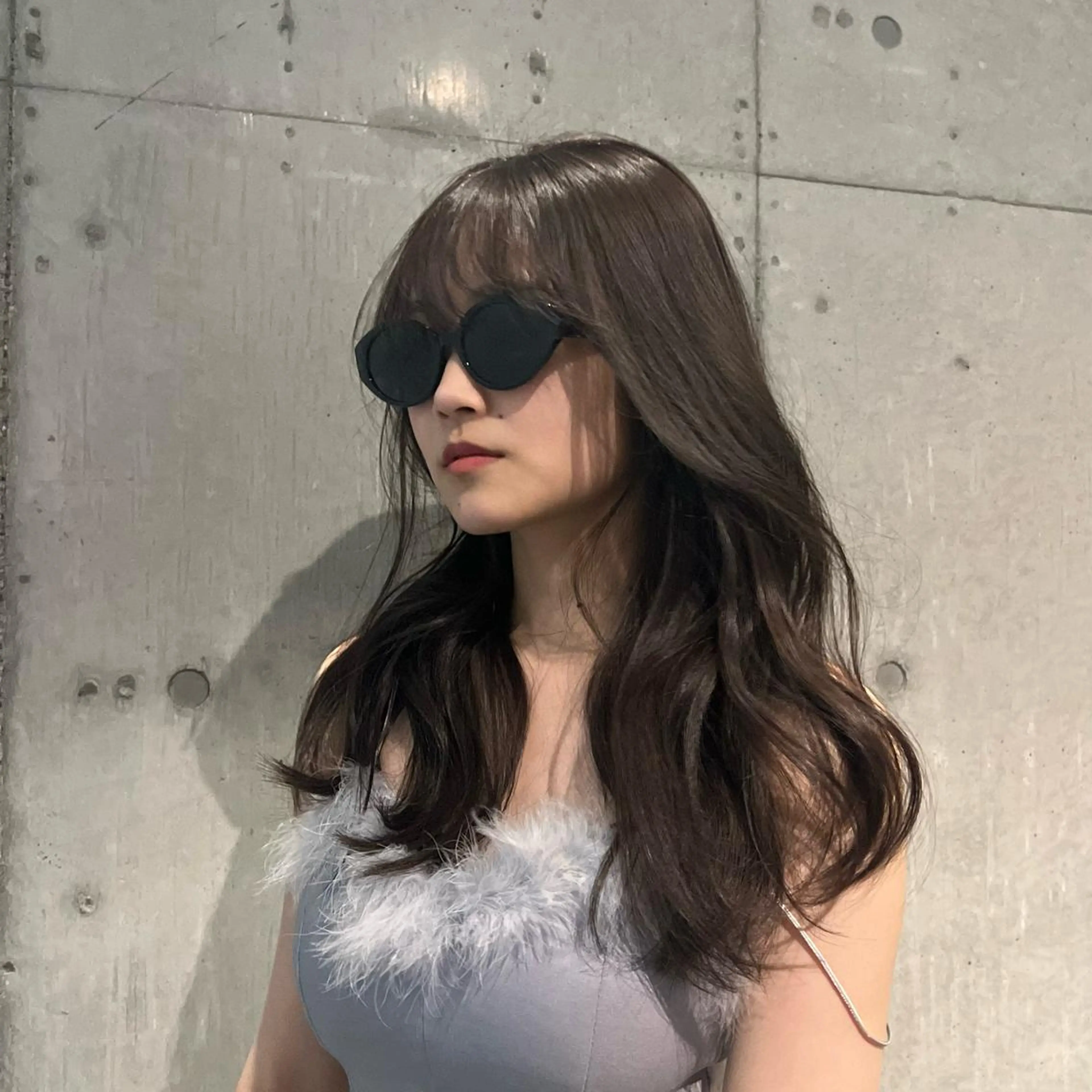 ロング カラー カット ヘアカラー トリートメント kida nanaeのヘアスタイル