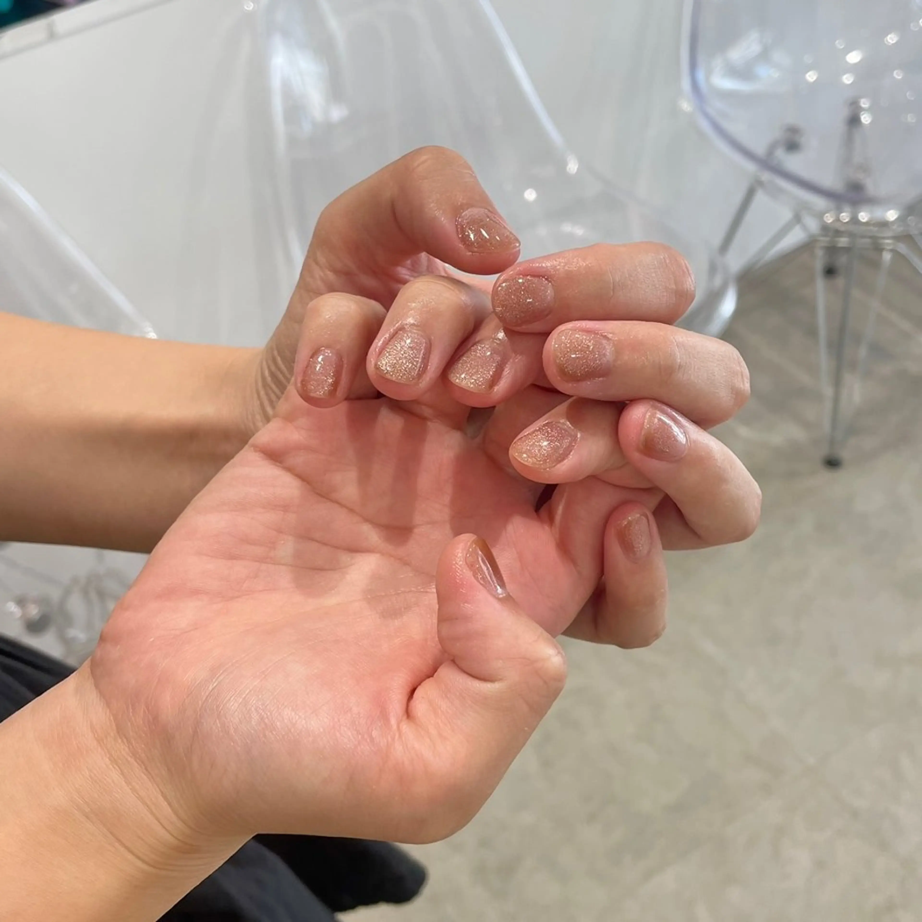 セミロング カラー パーマ ヘアアレンジ メンズ キッズ ネイル マツエク・マツパ アイブロウ ブラウン マグネットネイル mona/ ストレートスタイル✨のヘアスタイル