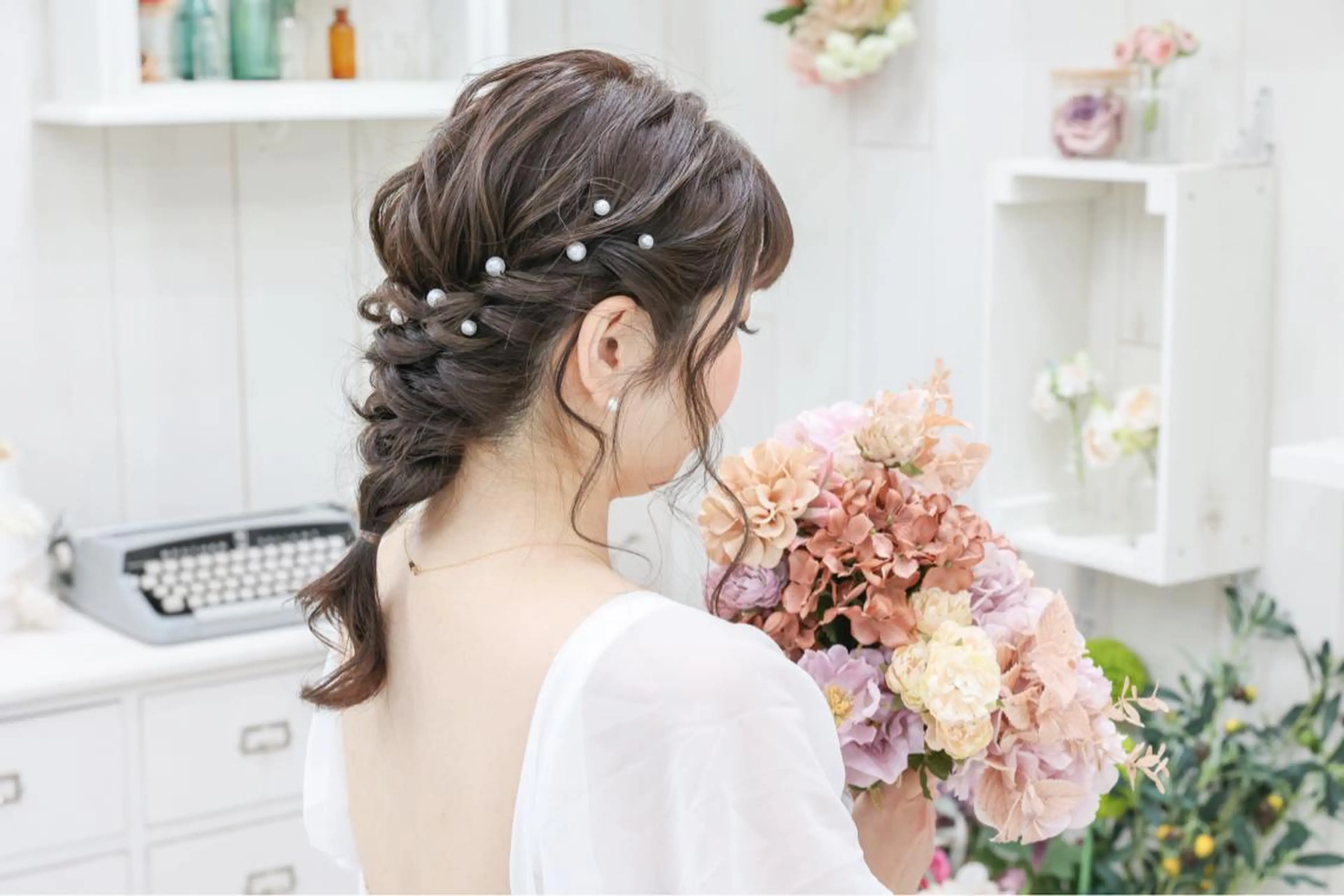 セミロング ヘアアレンジ Studio taloのヘアスタイル