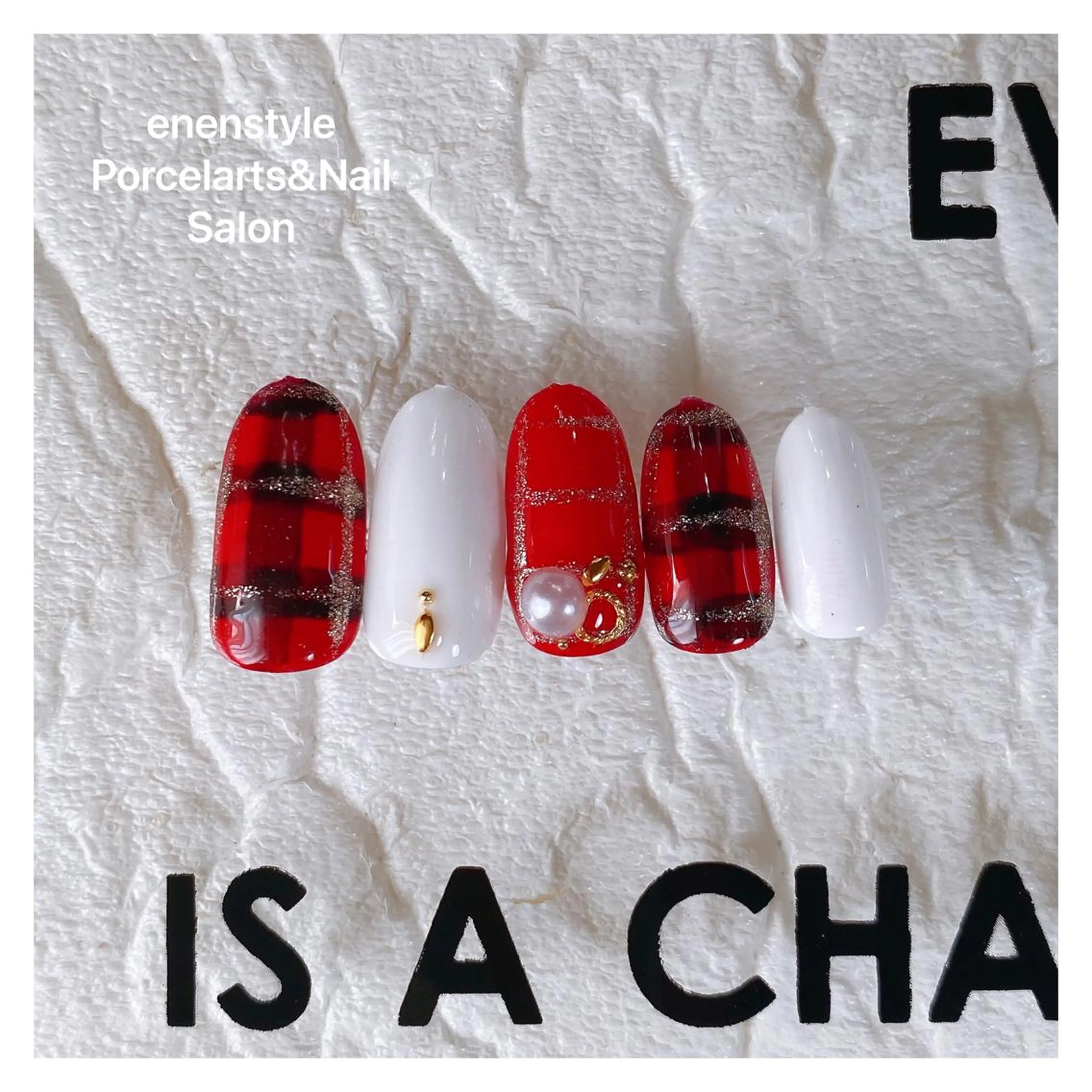 ミディアム ネイル ハンドネイル 👑enen style👑のネイルデザイン