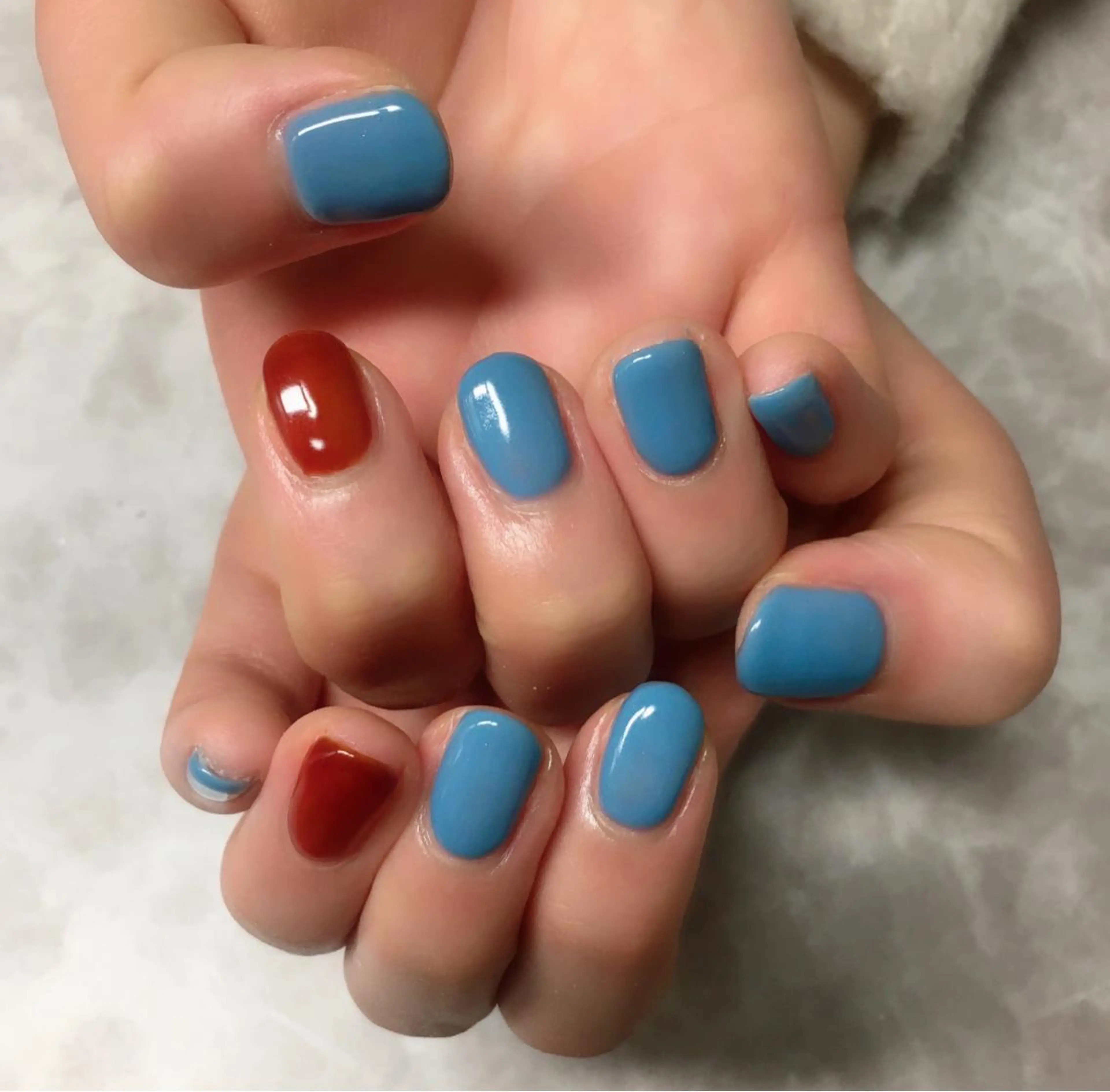 ネイル ワンカラーネイル ハンドネイル 自爪育成/深爪矯正 mikiのネイルデザイン