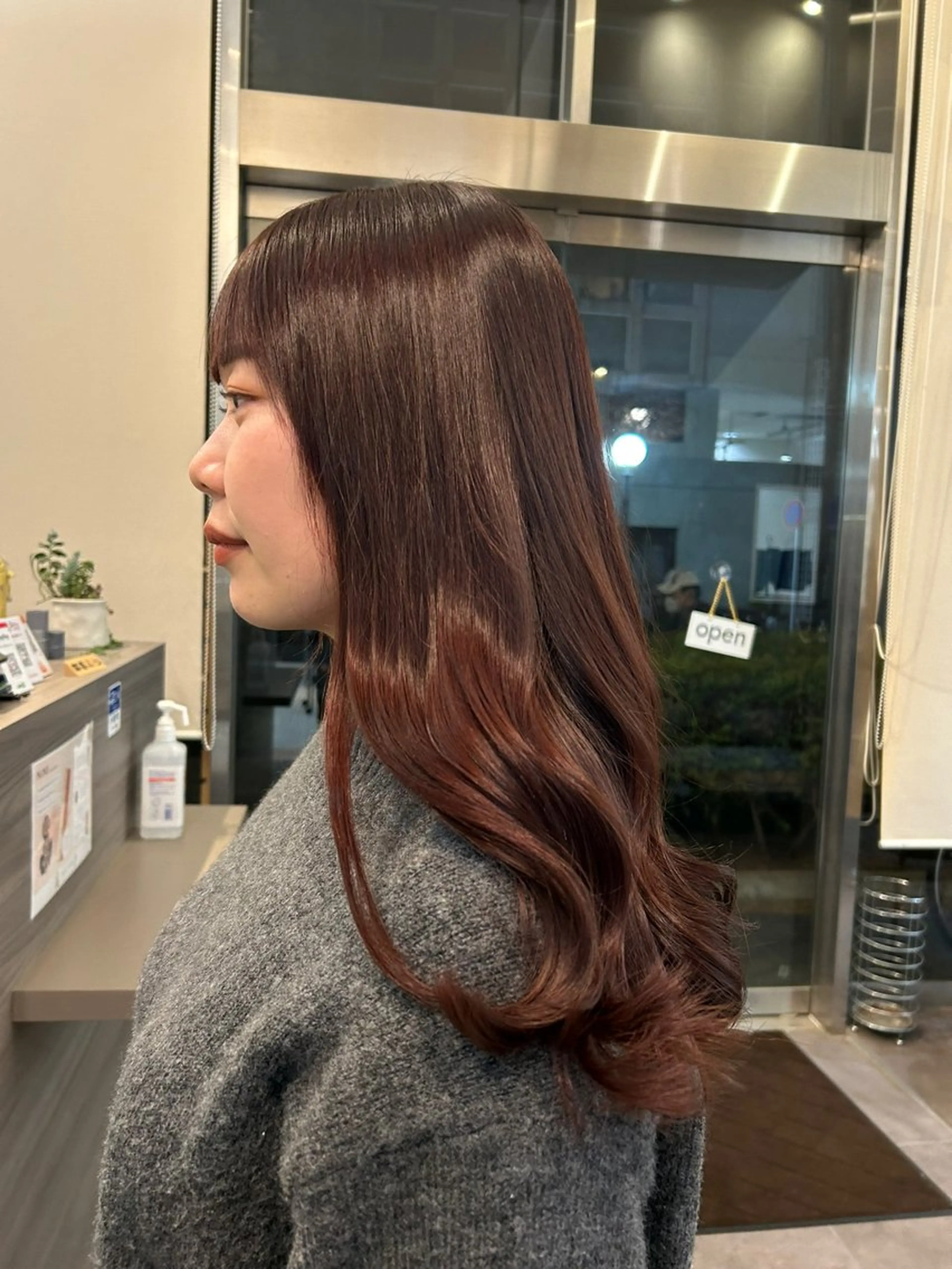 セミロング カット ヘアカラー 透明感カラー/艶髪 💎🐇uraraのヘアスタイル