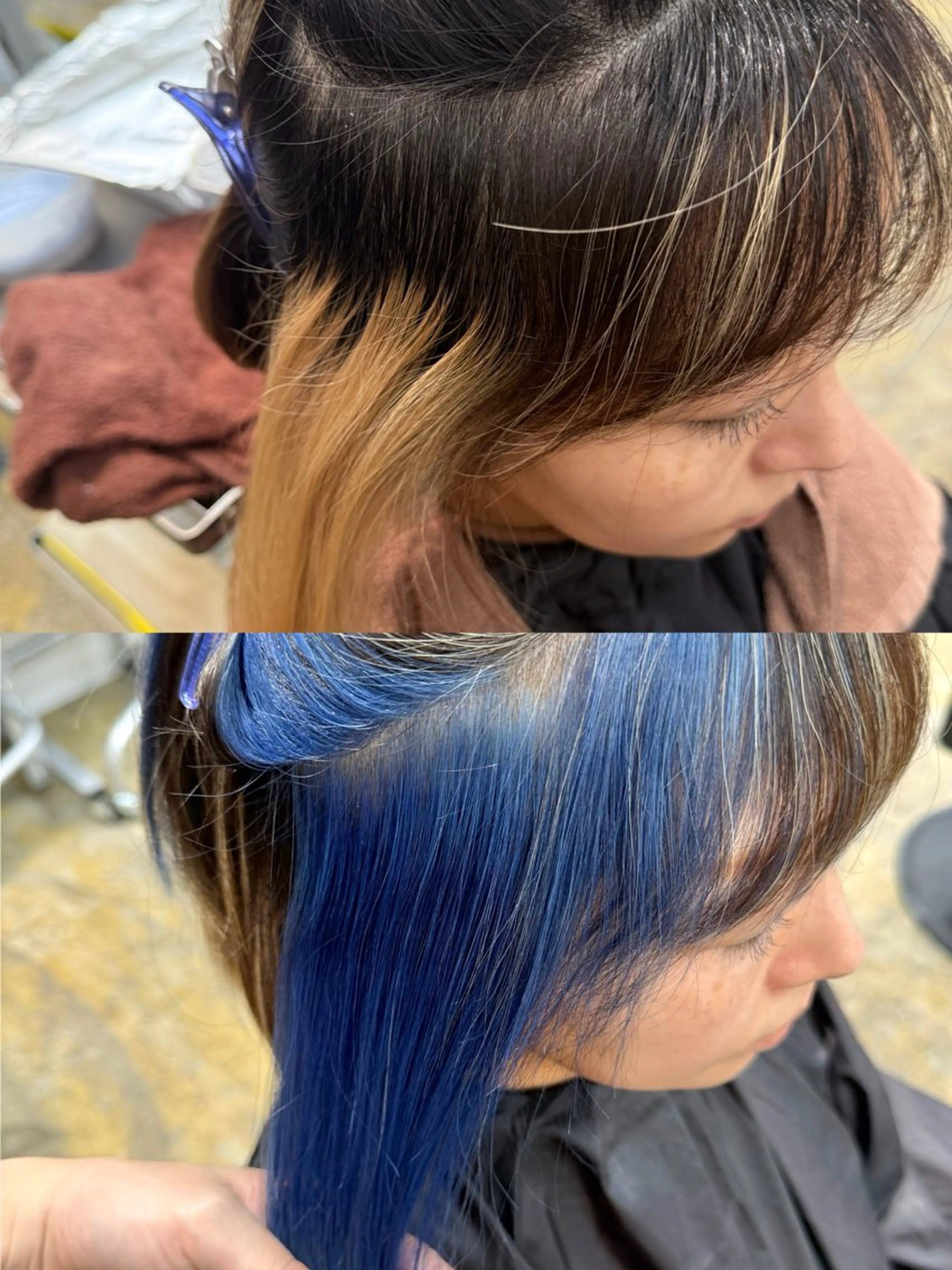 カラー ミストバング  フェイスフレーミング ヘアカラー ルシ🌈/ハイトーン ･デザインカラー特化のヘアスタイル