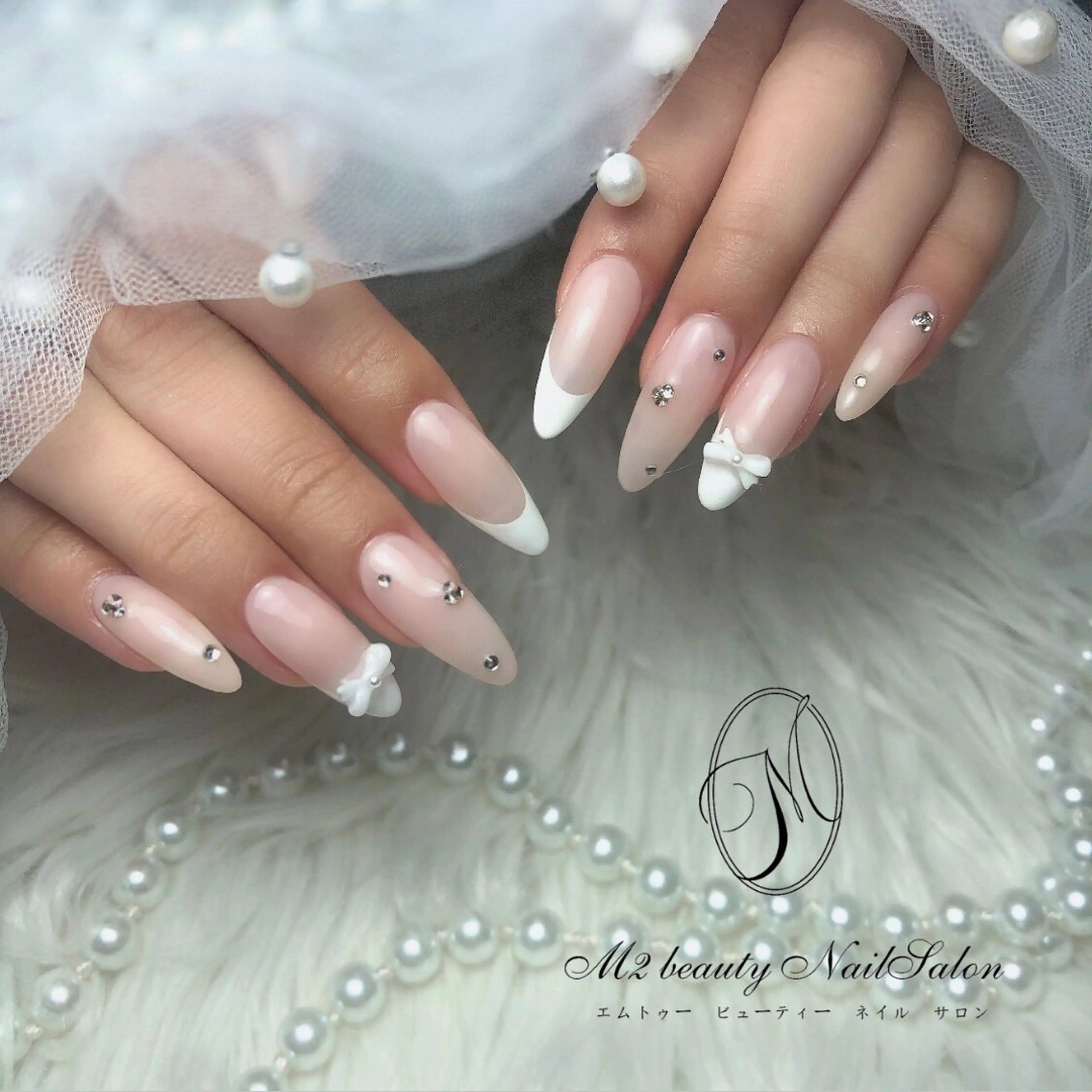 ネイル アートネイル 長さ出し ジェルネイル パラジェル スカルプネイル ハンドネイル M2 beauty Nankaのネイルデザイン