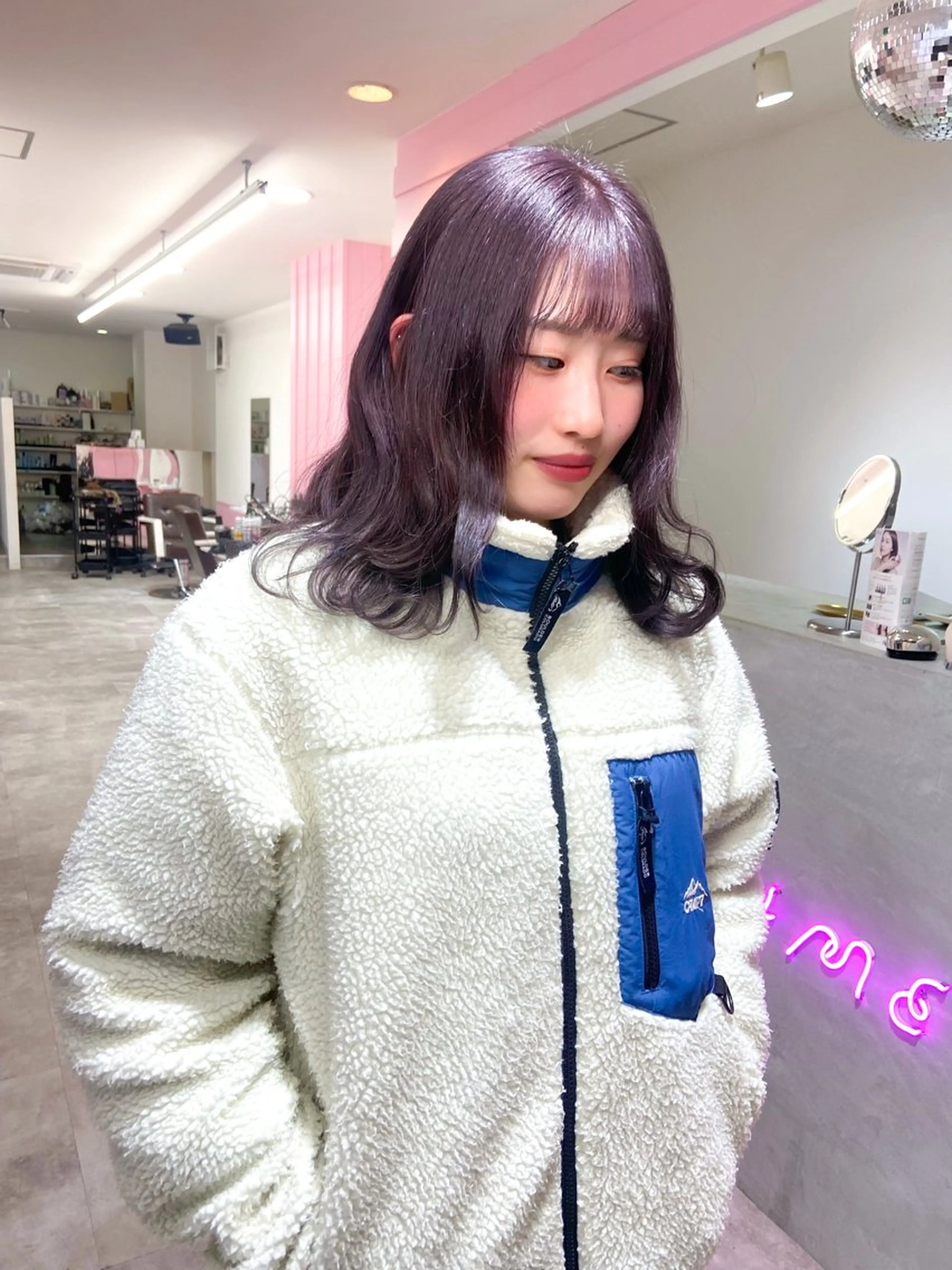 ロング カラー ブリーチ ダブルカラー ラベンダーカラー 🌼memoto 東三国店🌼のマツエク・マツパデザイン