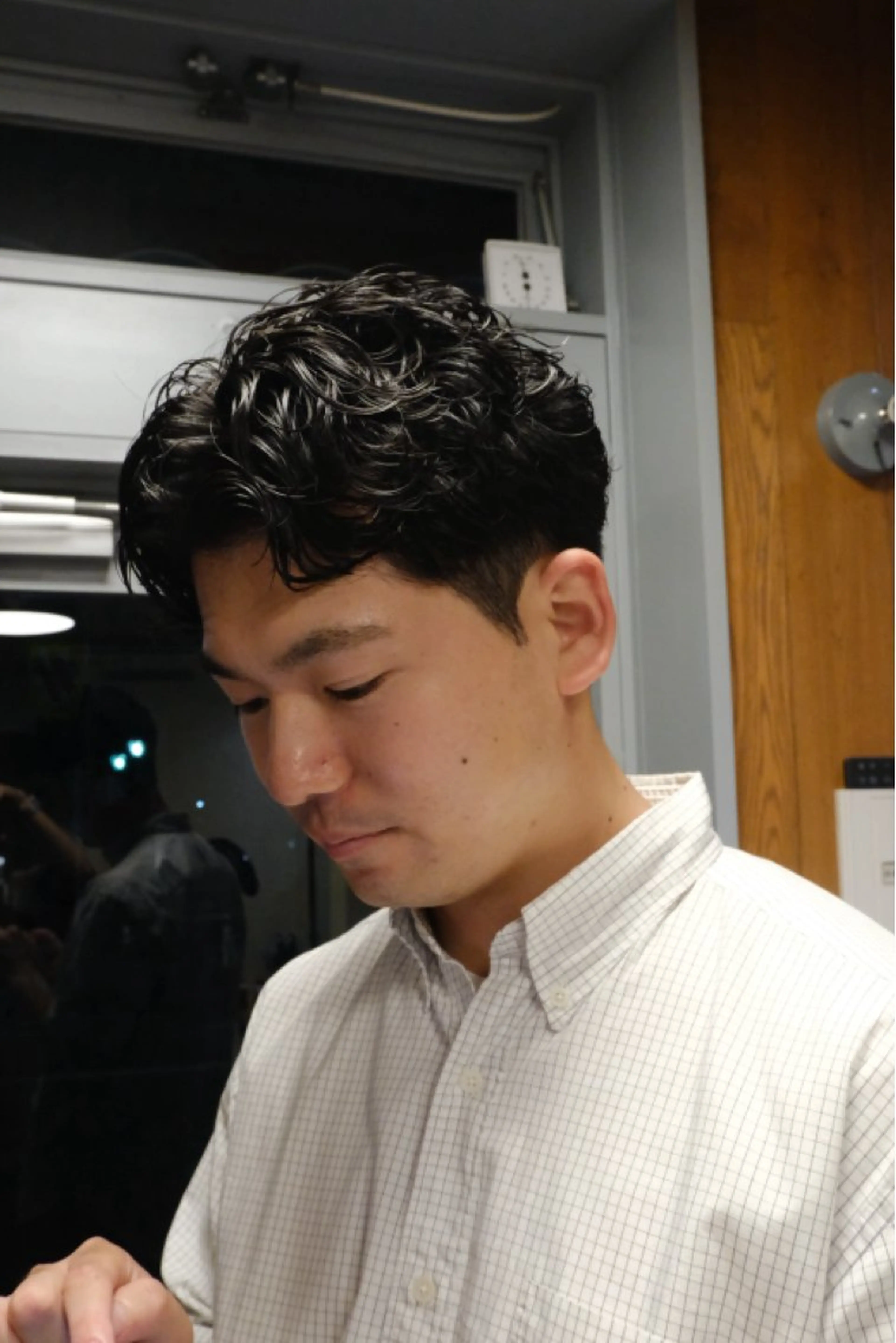 メンズ カット パーマ メンズパーマ いしだ りょうのヘアスタイル