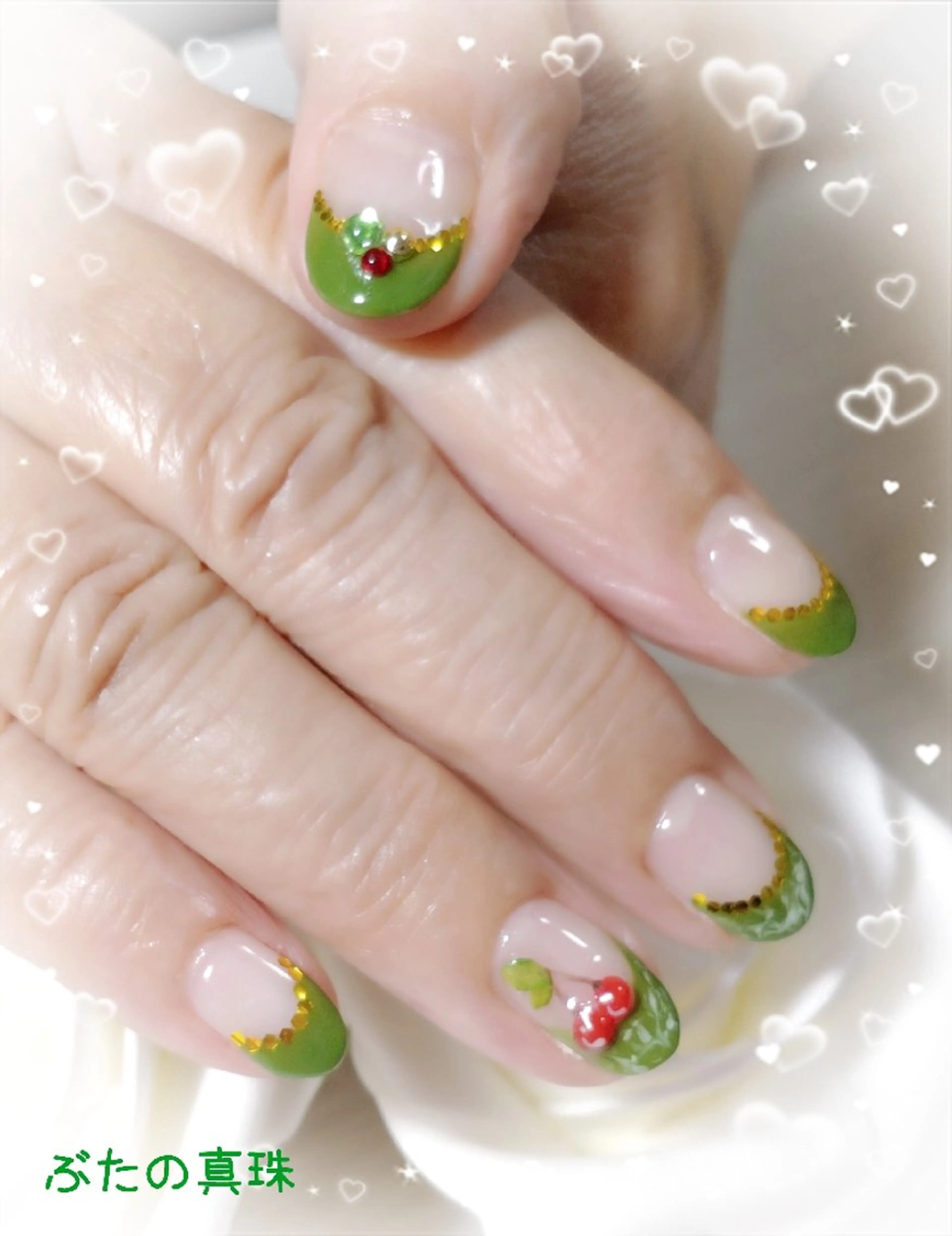 ネイル フレンチネイル 林 珠里のネイルデザイン