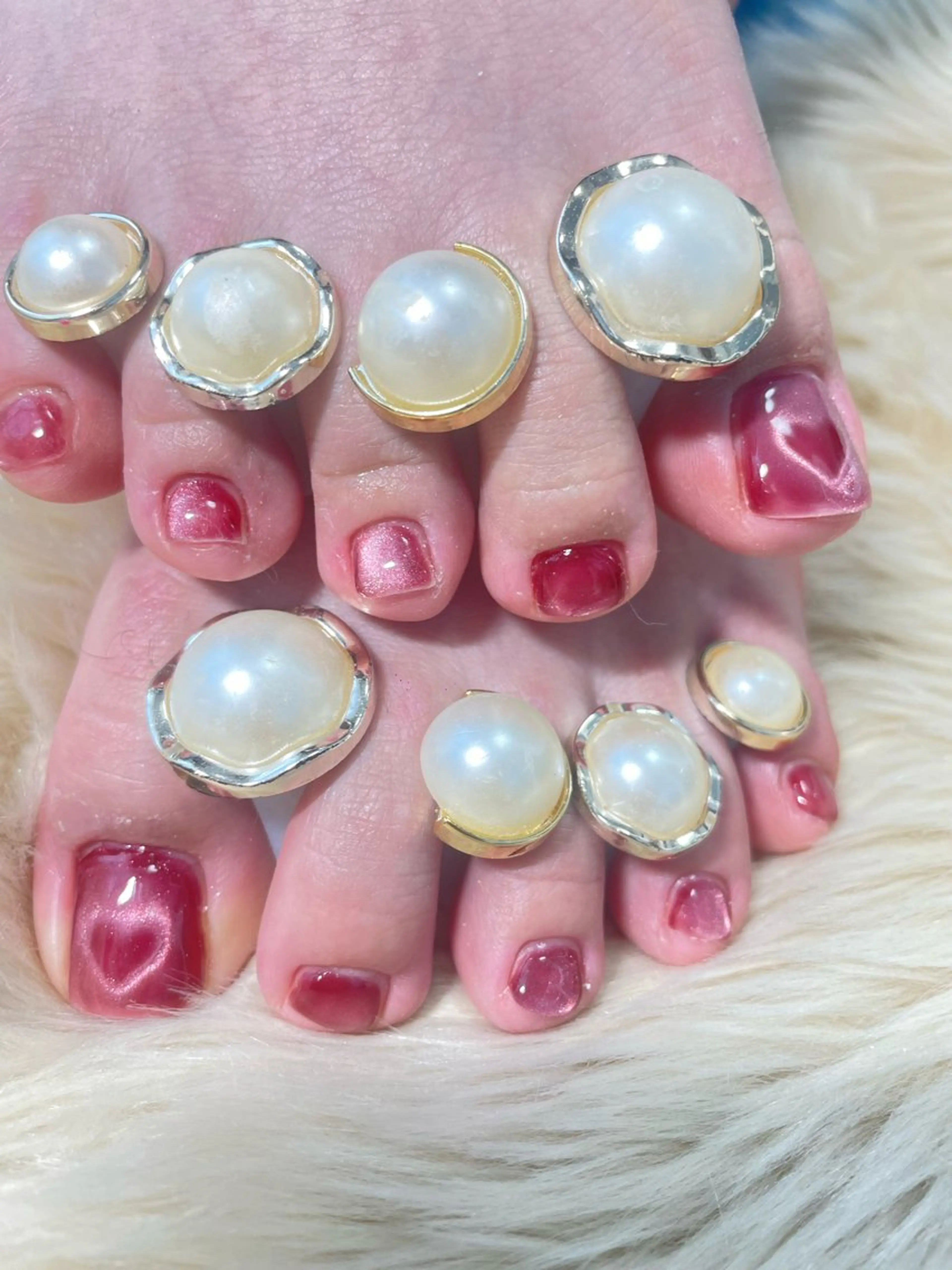 ネイル フットネイル ハート はるひな ねいるのネイルデザイン