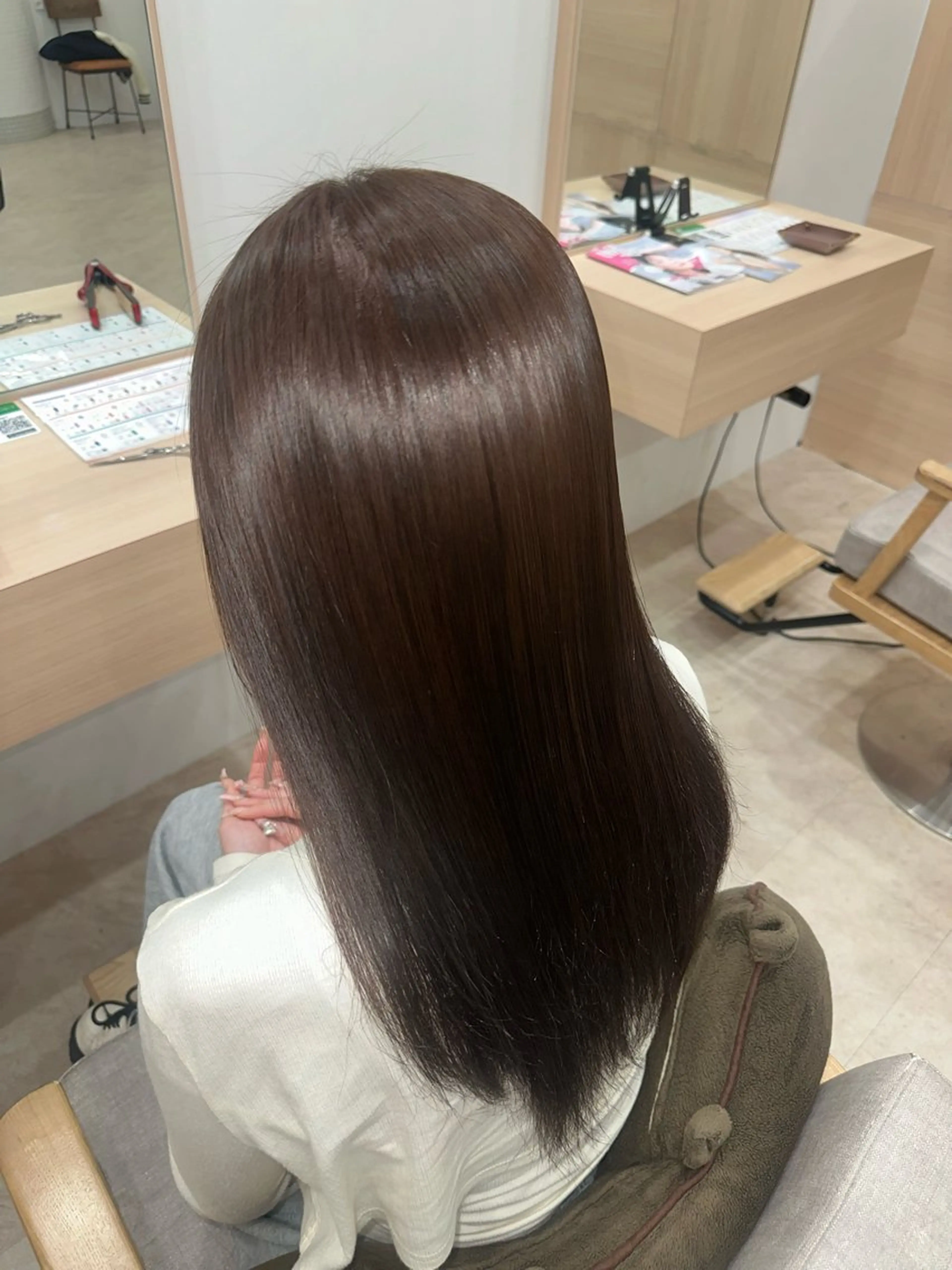 セミロング カラー little×RINNE栄【リトルリンネ】所属・のえる/透明感カラー /リトルリンネ/栄のヘアスタイル