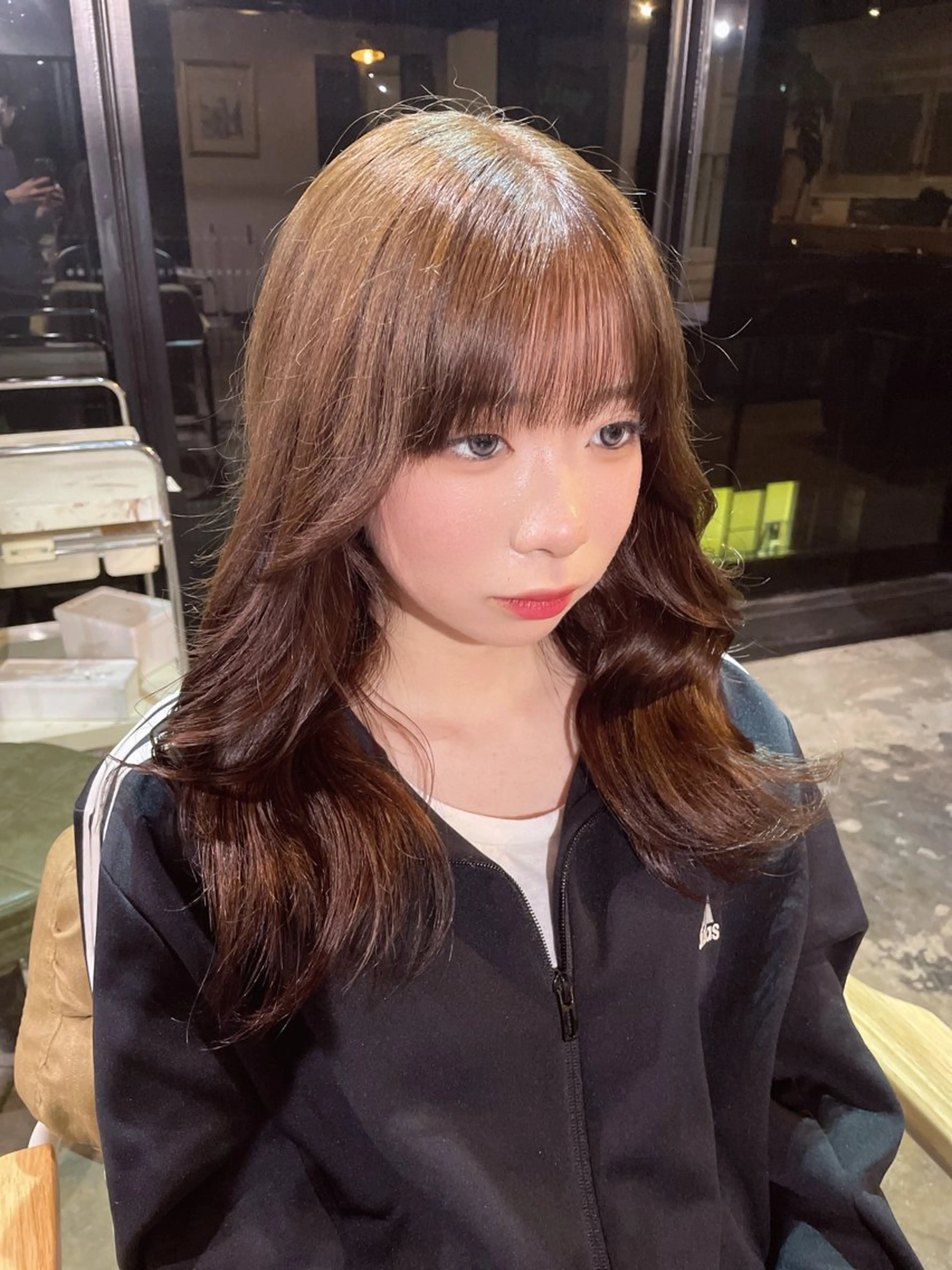 セミロング カラー La fith hair ray 札幌店所属・顔まわり/W カラー/リョウのヘアスタイル