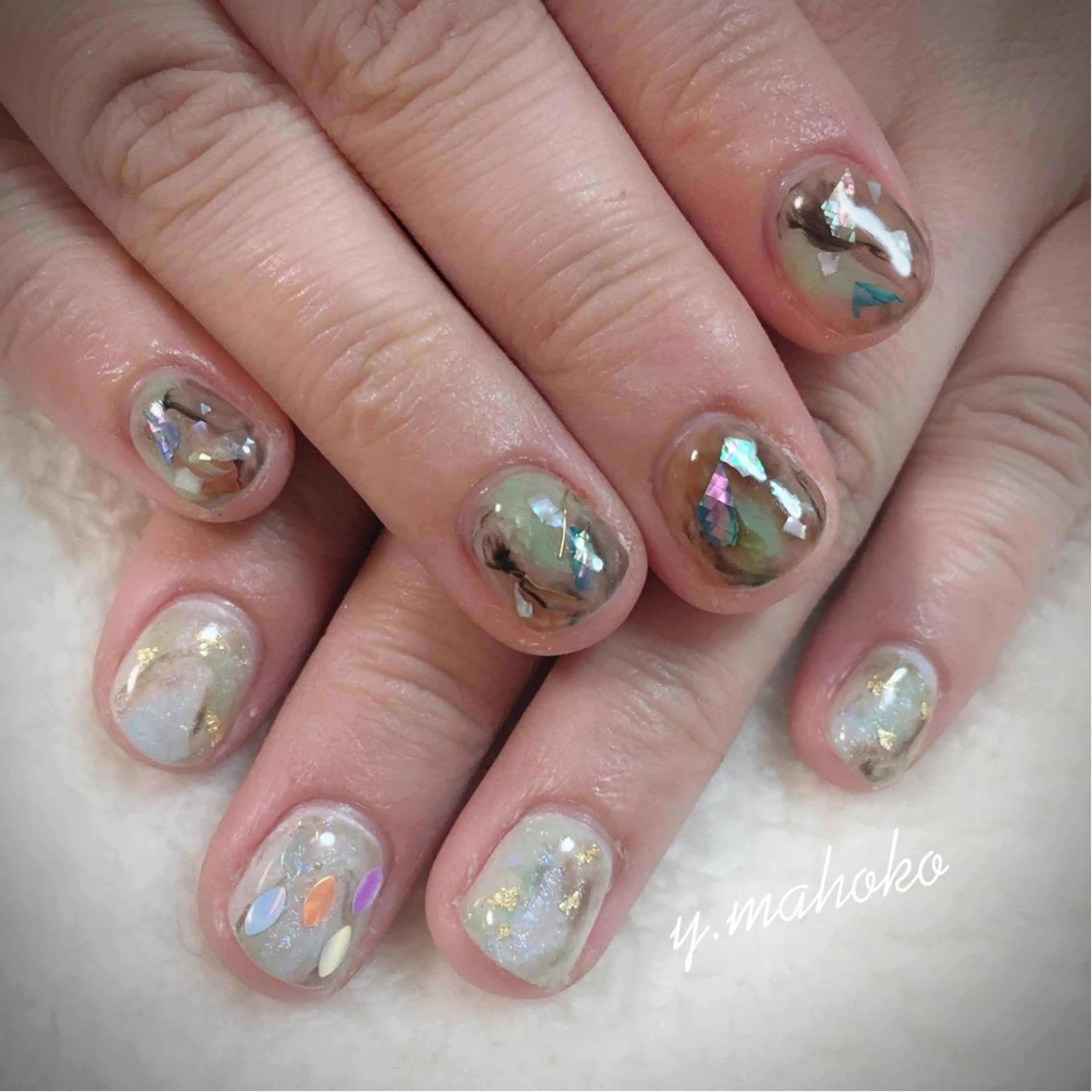 ネイル She nail studio 原宿所属・パラジェル有/ スカルプ/mahoのネイルデザイン