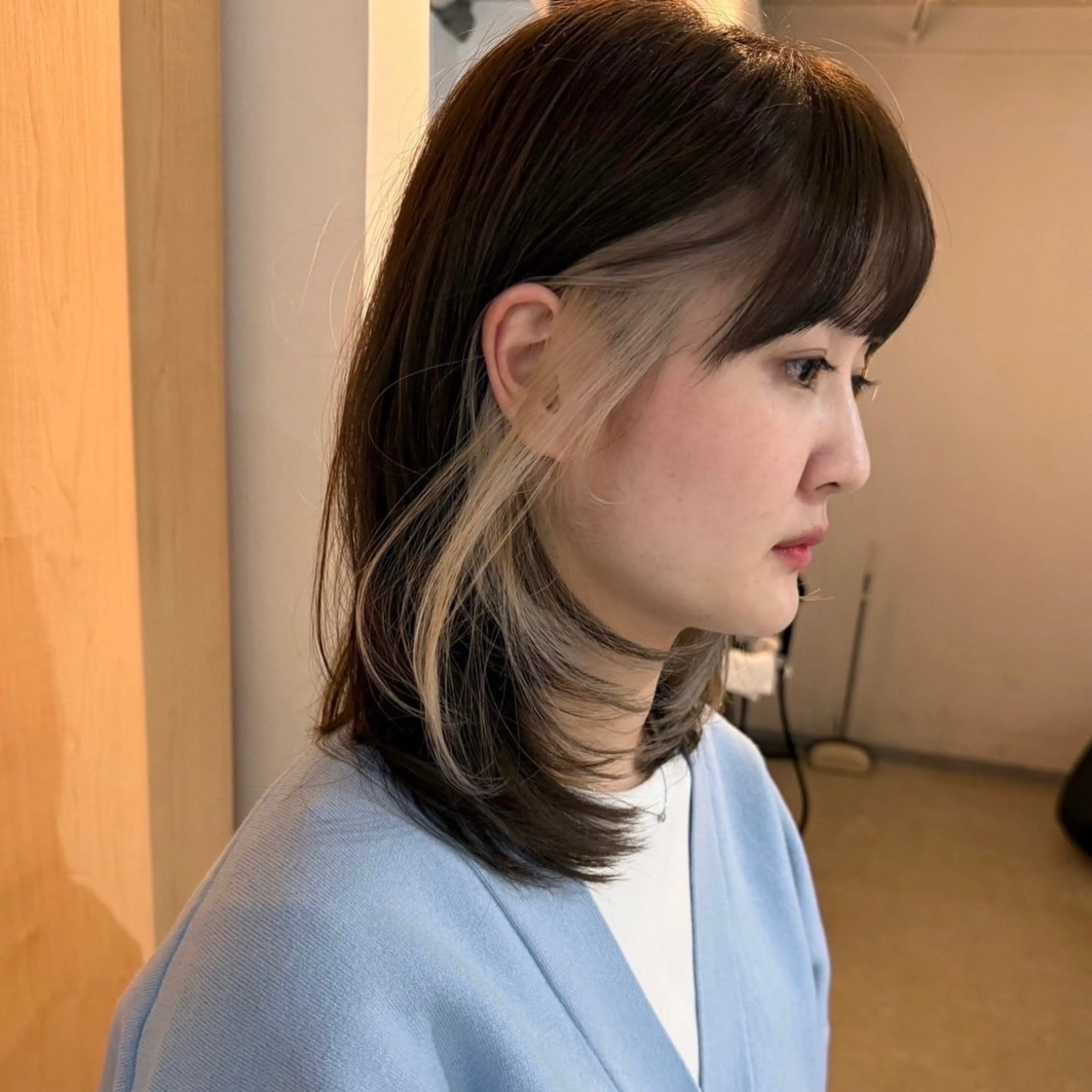 ミディアム ショートボブ ボブ 髪質改善 ヘアカラー トリートメント suii..hair designのヘアスタイル