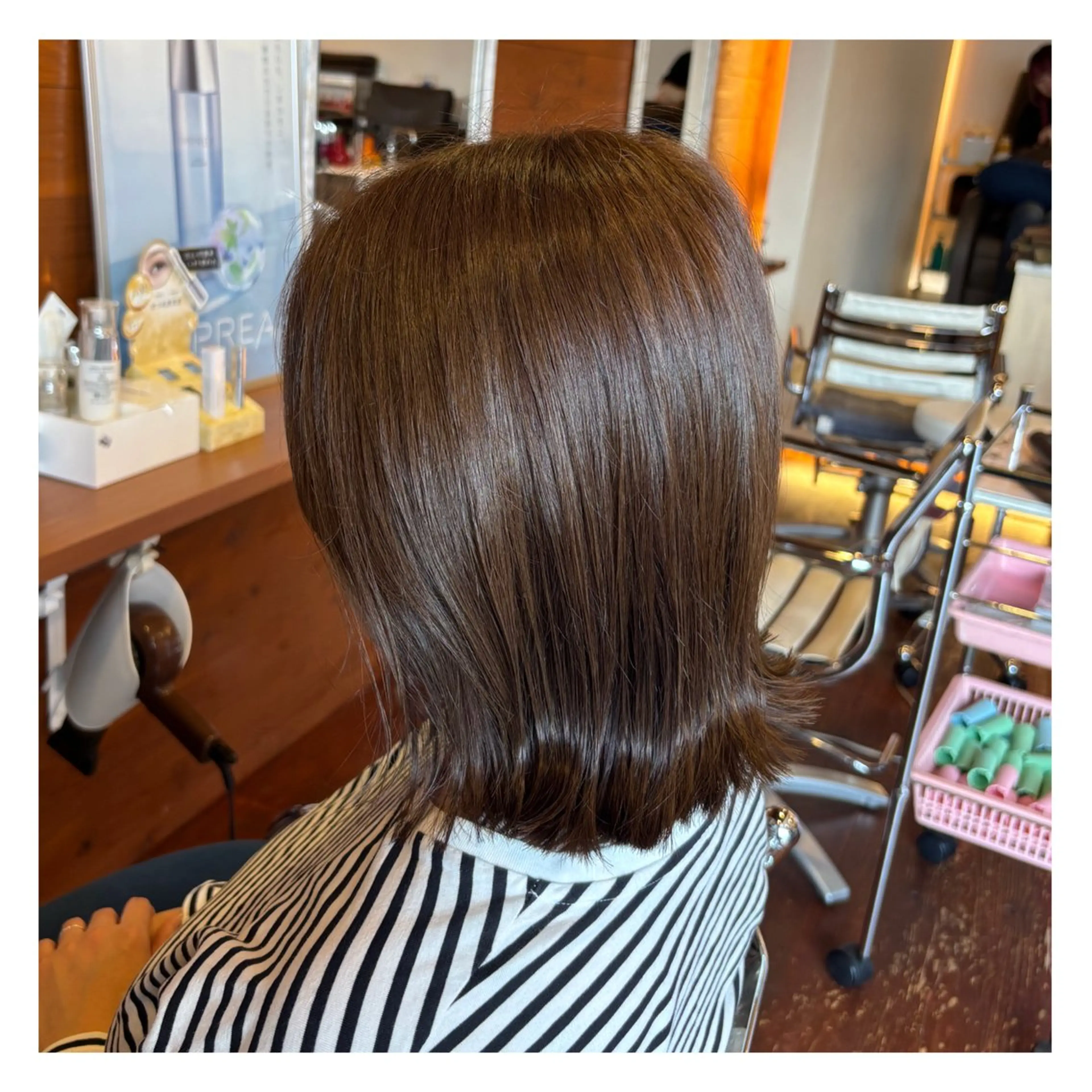 ミディアム カラー カット ヘアカラー peal ark いろはのヘアスタイル