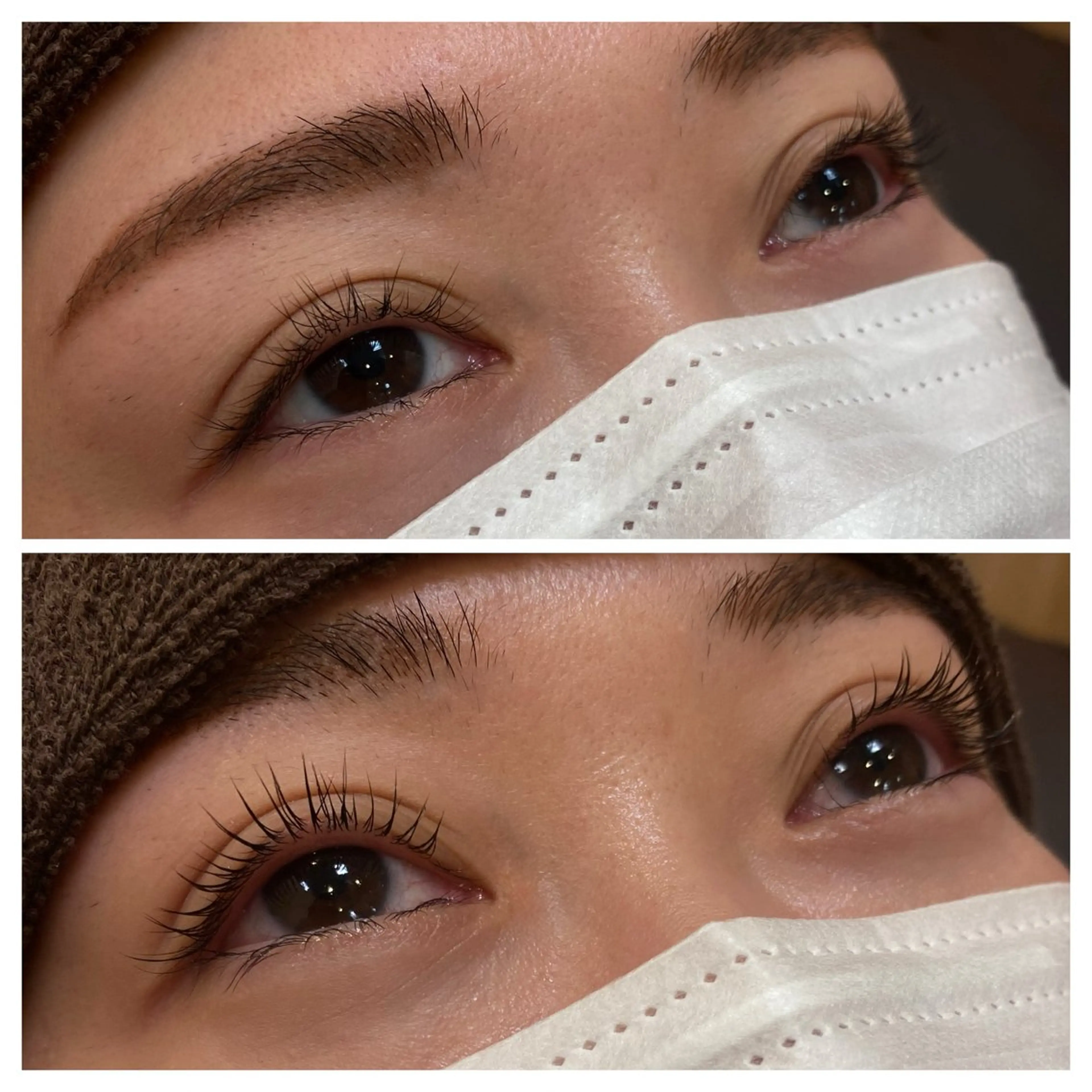 マツエク・マツパ パリジェンヌラッシュリフト まつげパーマ 一重×まつ毛パーマ Glitter所属・菊入明海/マツパ/眉 ワックスのマツエク・マツパデザイン