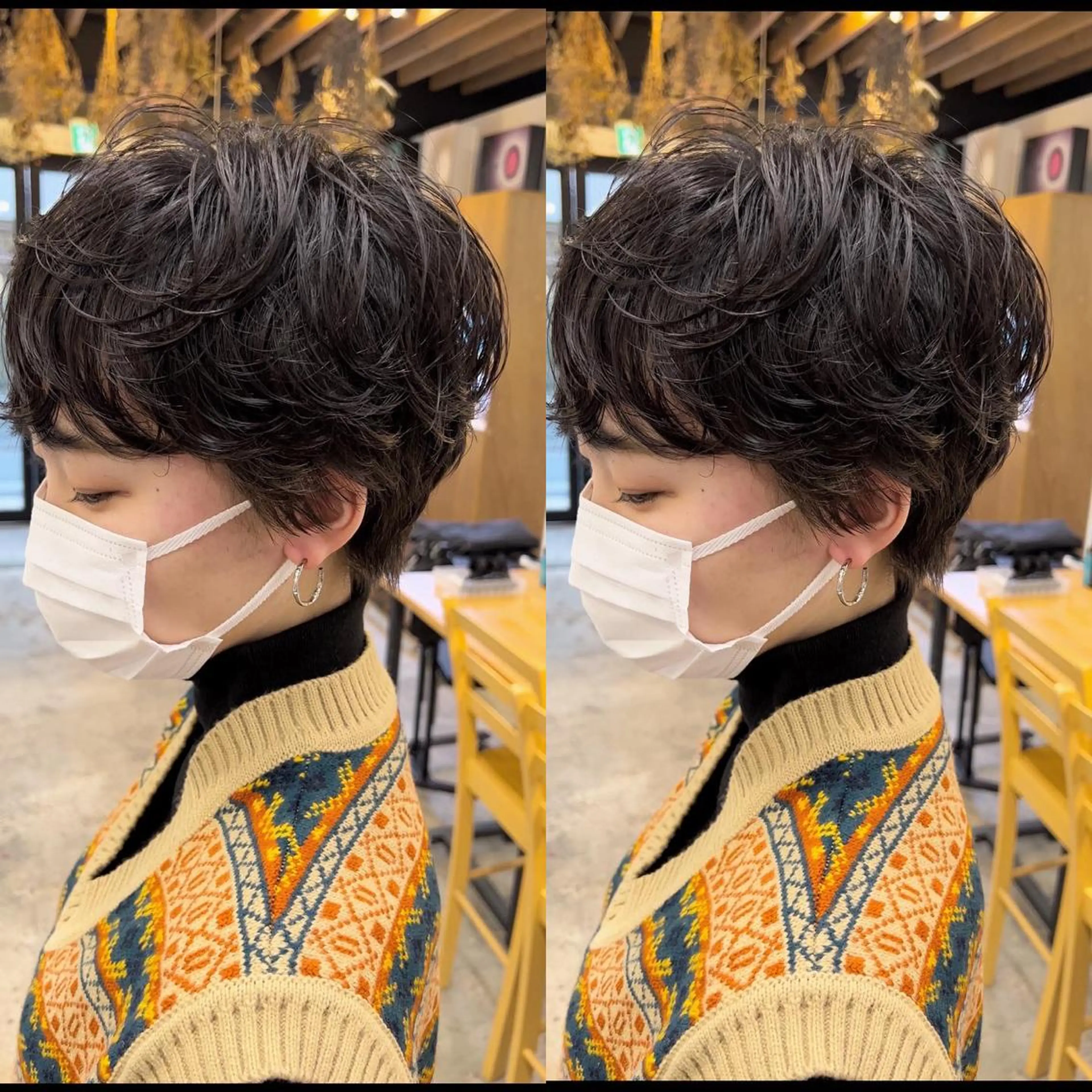 ショート パーマ カット ヘアカラー ヘッドスパ yoyo所属・ショートカット🍃 髪質改善✨岡元瑞貴のヘアスタイル