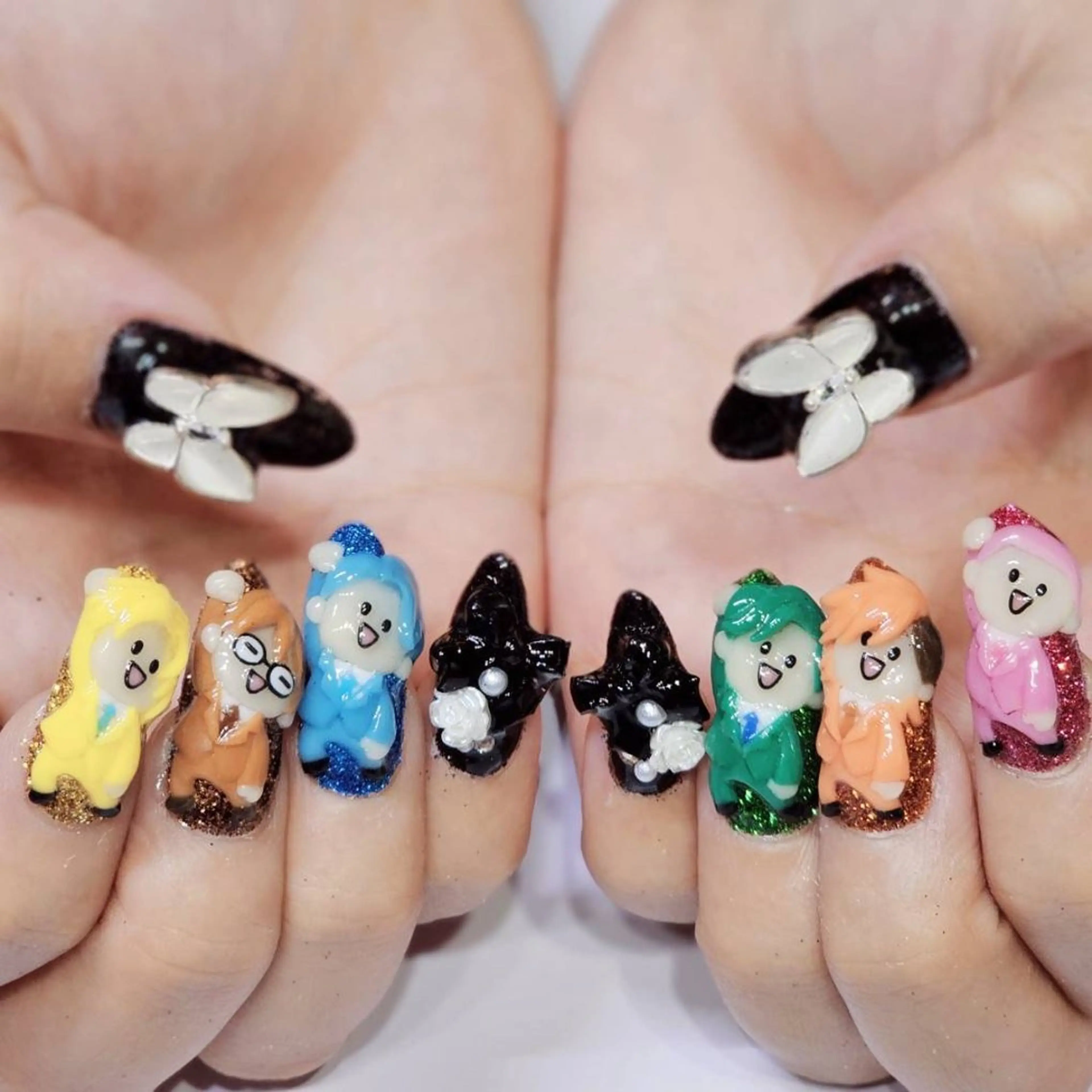 ネイル アートネイル ラメ(グリッター) シンプルネイル ハンドネイル よしだ ひろきのネイルデザイン