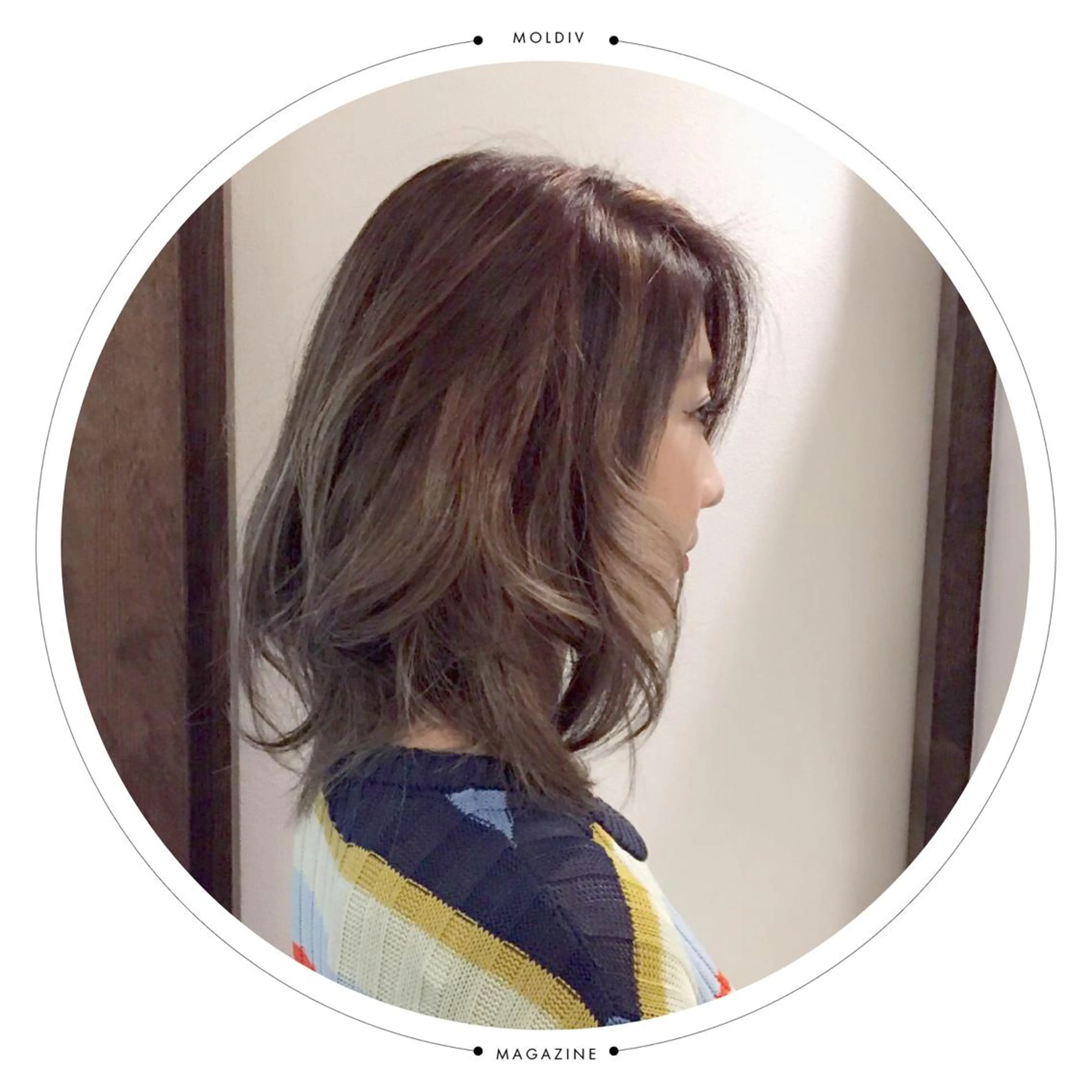 ミディアム カラー ハイライトカラー ハイライト ✨縮毛矯正✨髪質改善 ナカシマ ユミのヘアスタイル