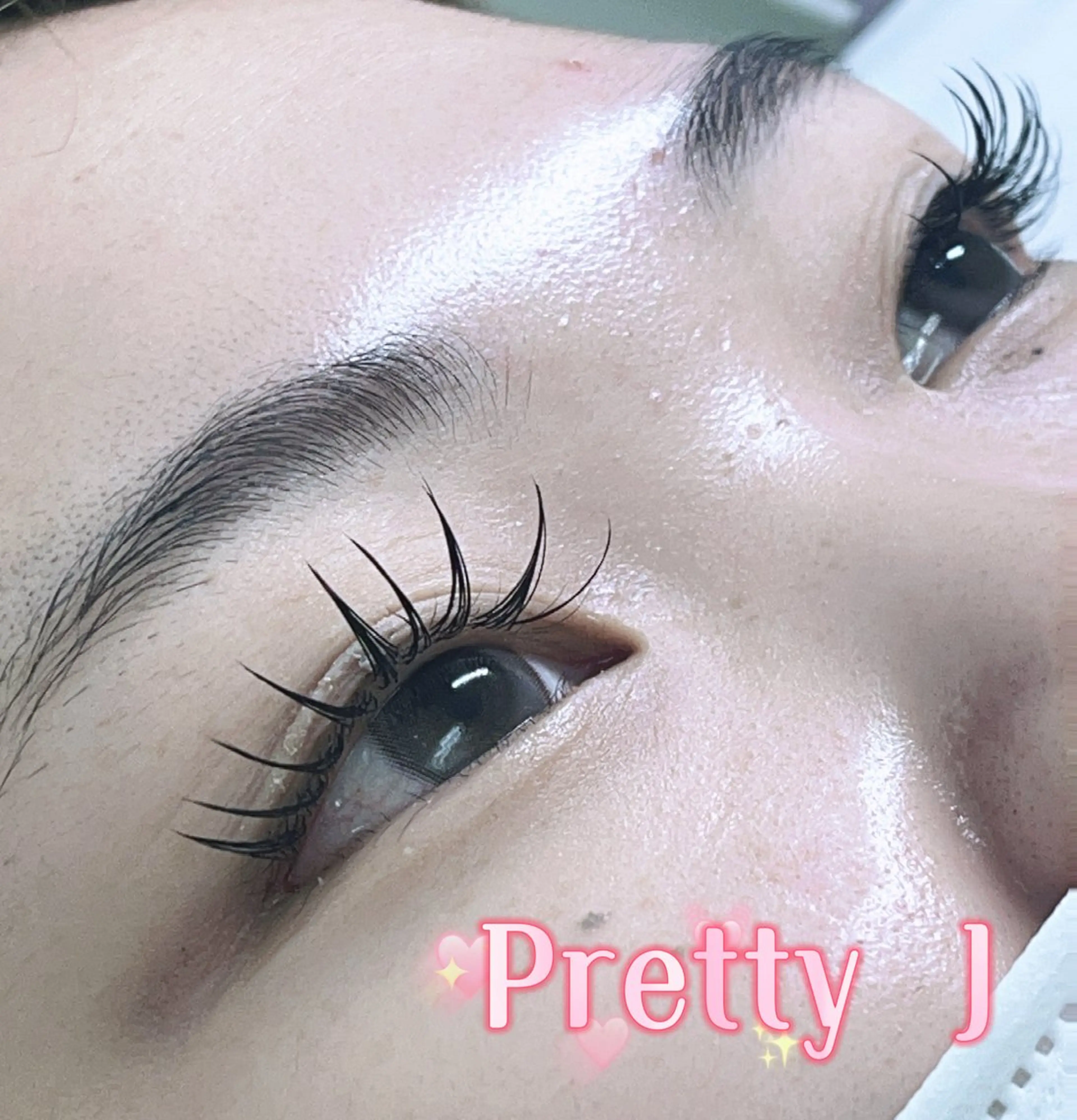 マツエク・マツパ 束感まつ毛 フラットラッシュ Pretty J Eyelashのマツエク・マツパデザイン