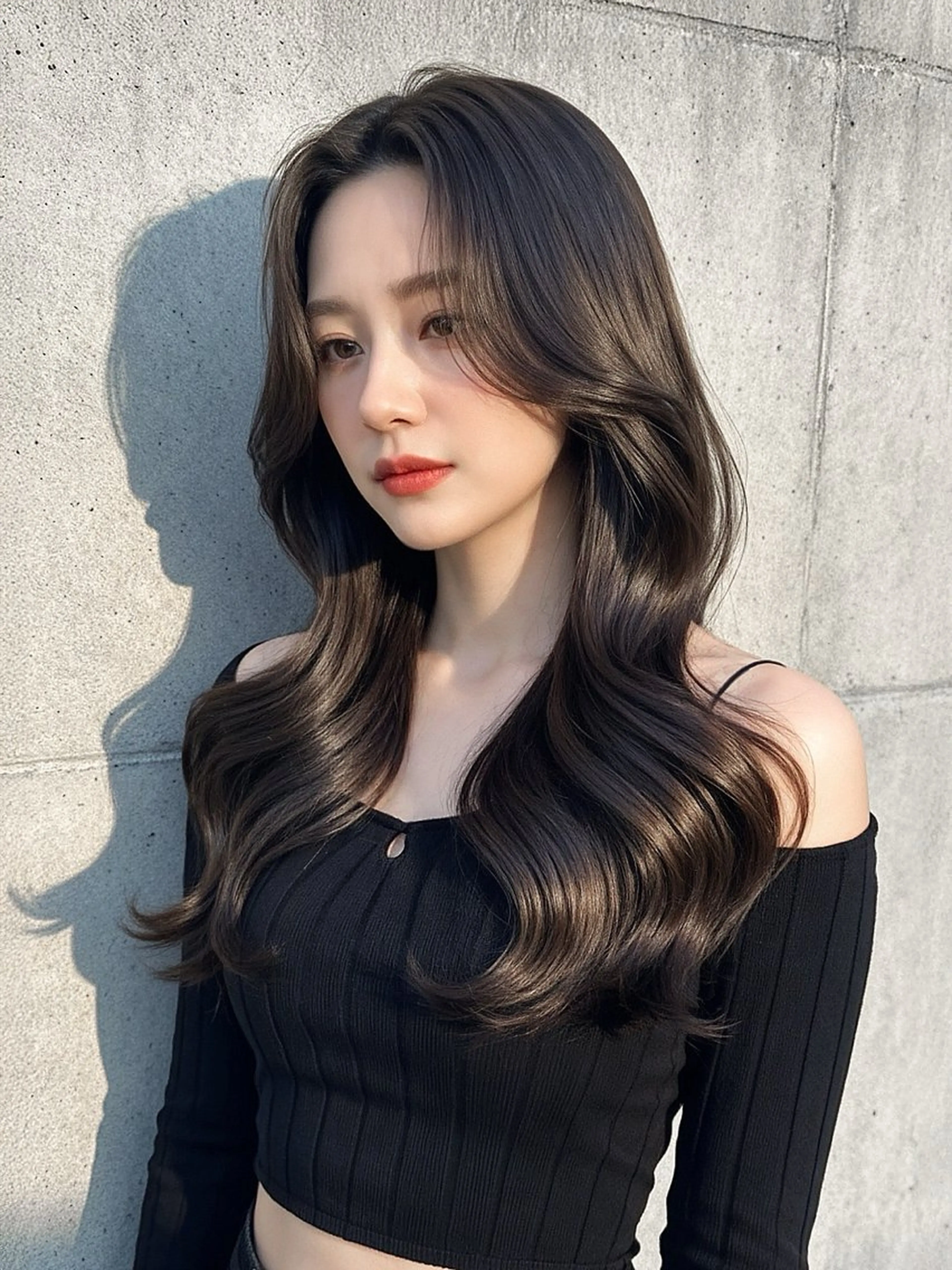 ロング 三宮/レイヤーカット /髪質改善/縮毛矯正のヘアスタイル