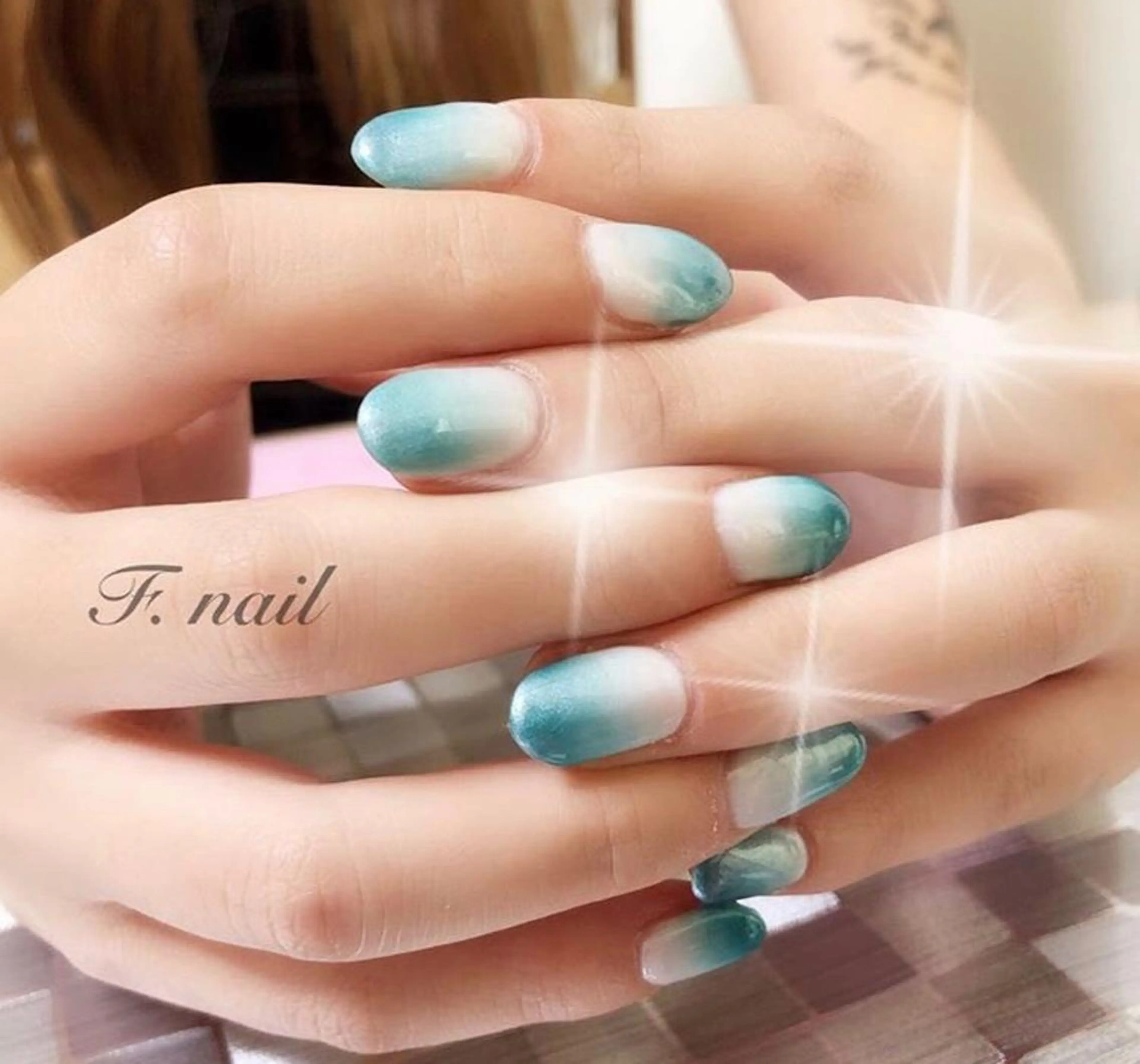 ネイル グラデーション ラメ(グリッター) Private Nail Salon OK所属・FUKA ♡のネイルデザイン