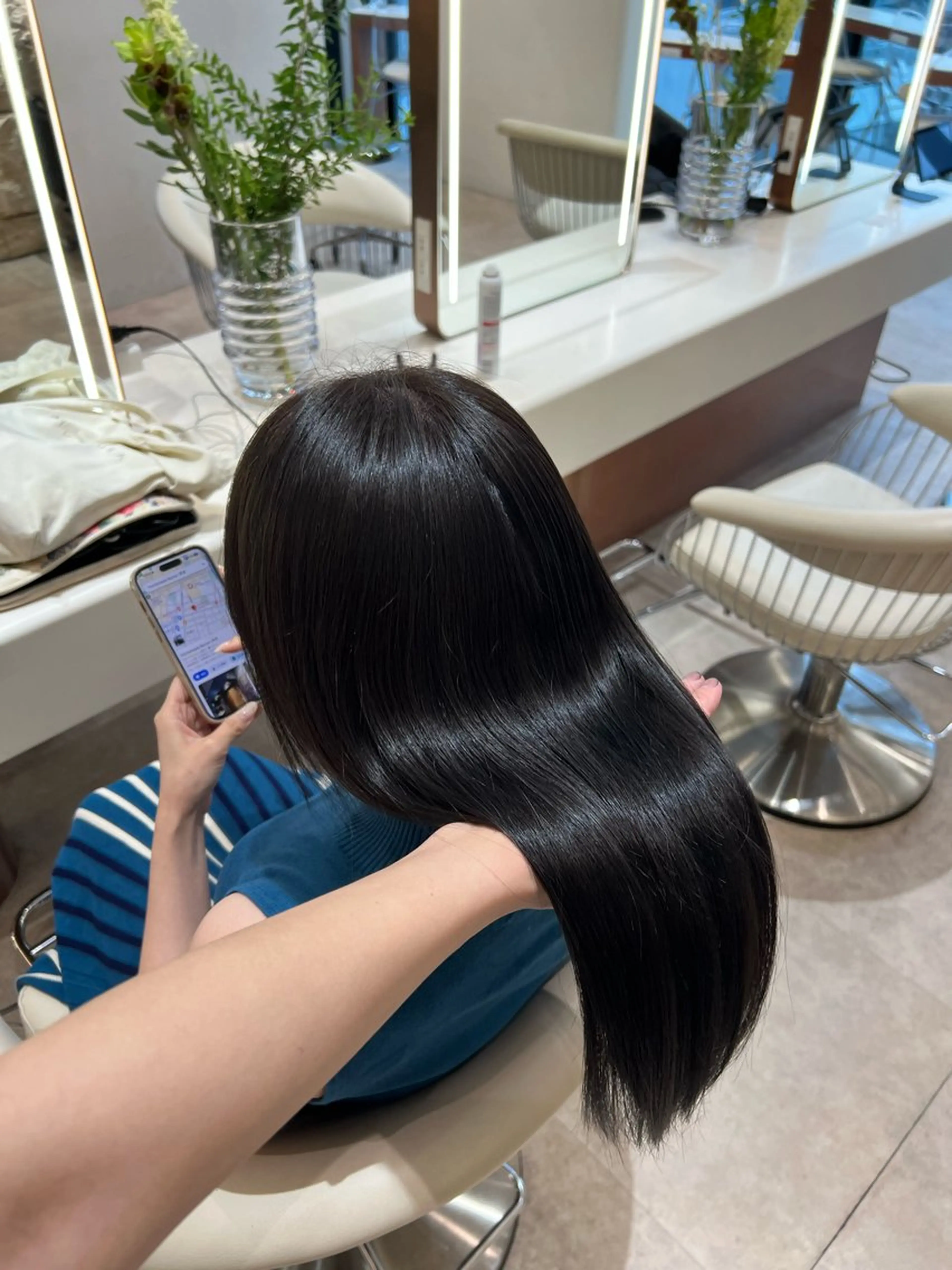 ミディアム カラー ✨髪質改善 縮毛矯正 艶髪 立川 コウキ✨のヘアスタイル