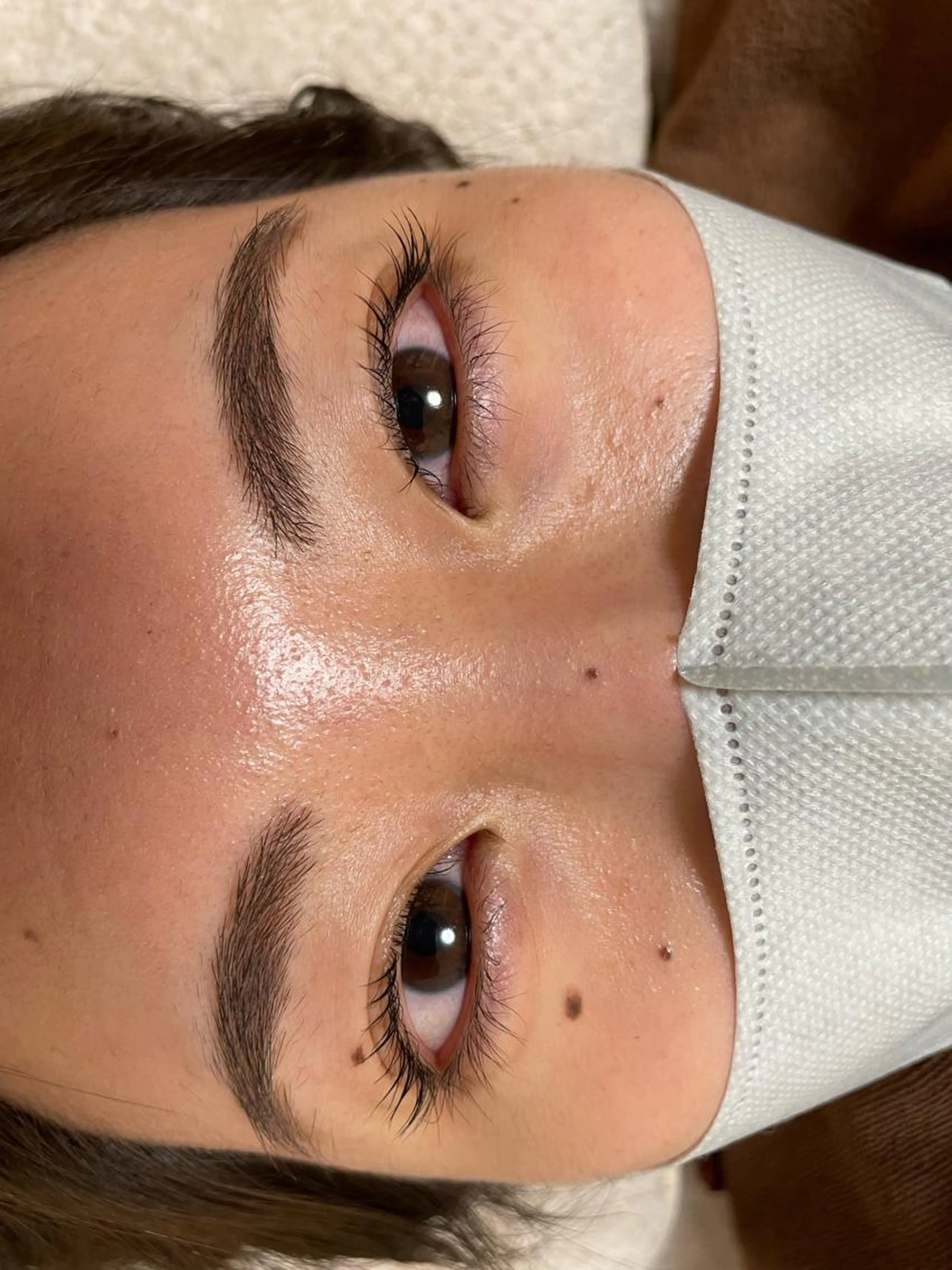 ボリュームまつ毛Cカール💠ミニモ限定💠人幹細胞美容液のコート仕上げです。Cカール出来にくい方。補足説明を見て下さい↓の写真