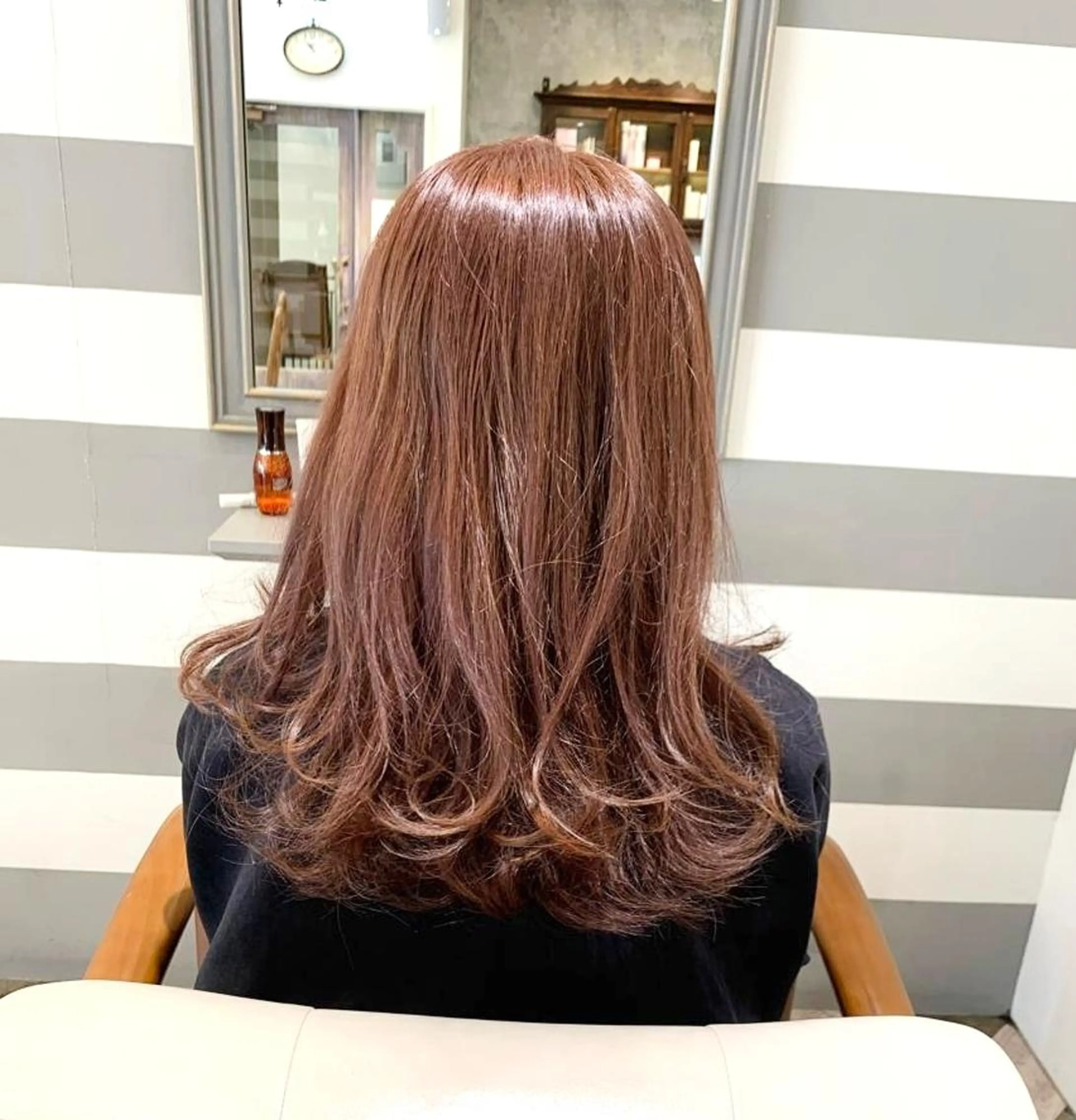 ロング カット ヘアカラー トリートメント 渡辺 康行のヘアスタイル
