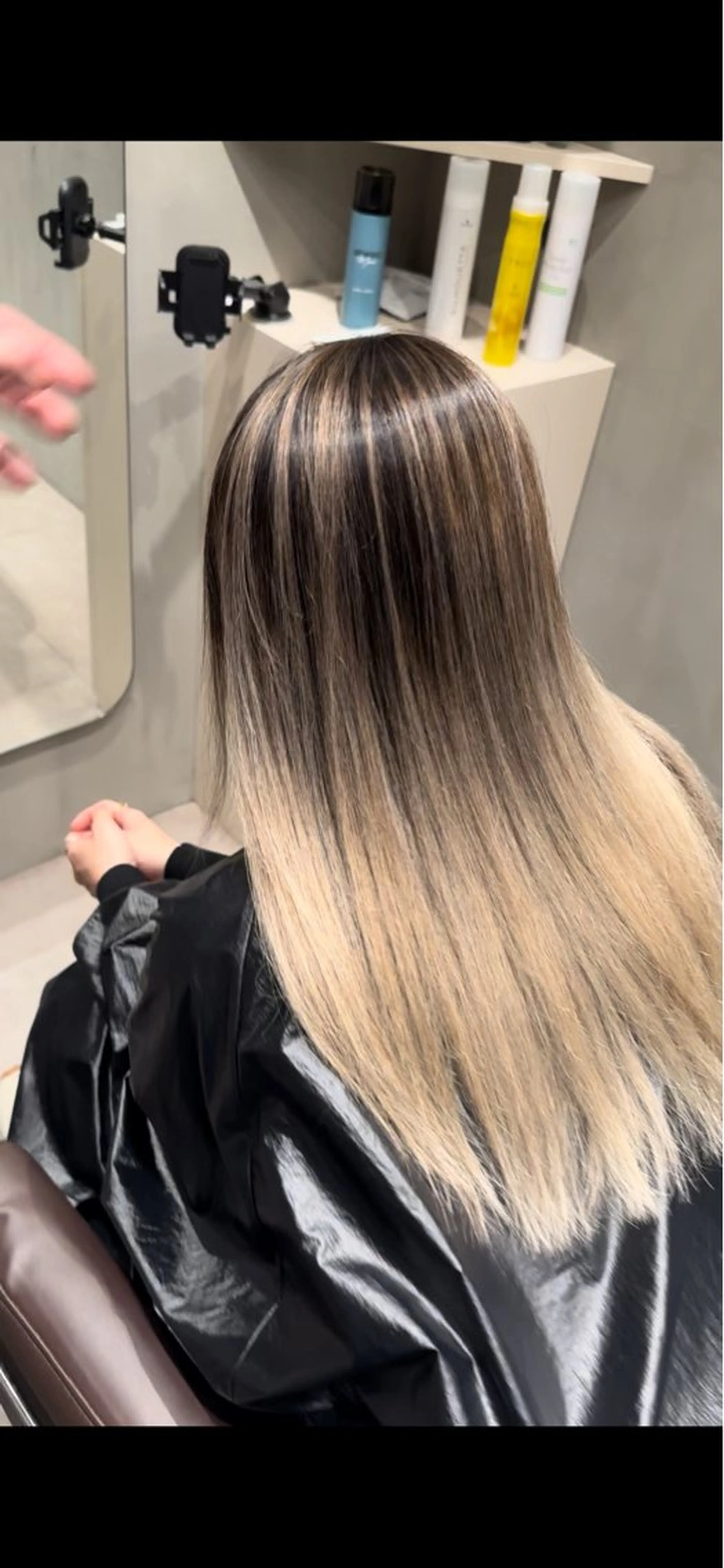 ロング レイヤーカット ヘアカラー メンズバレイヤージュ /町田木村悠月のヘアスタイル