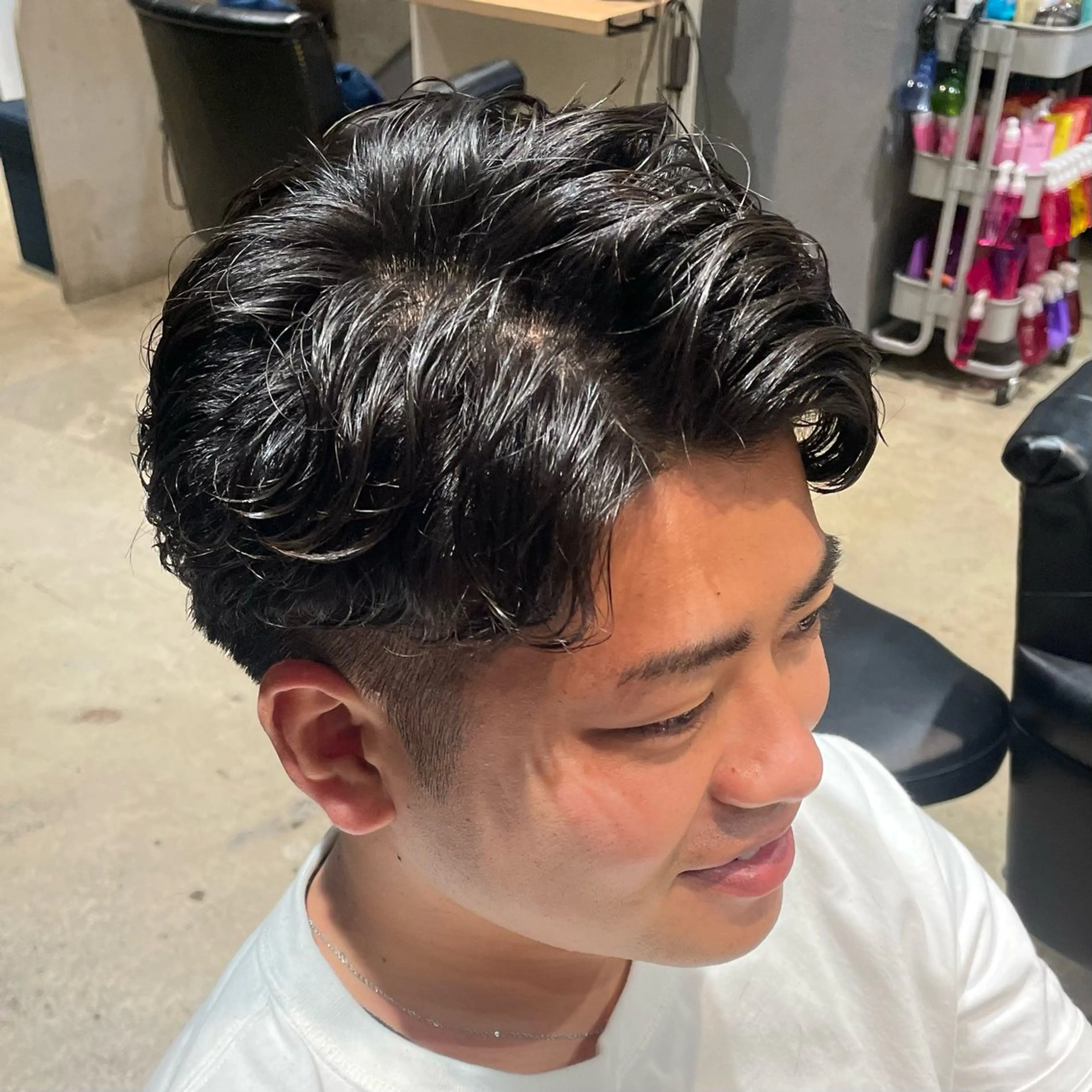 ショート パーマ メンズ パーマ 💖KANAMI💖 似合わせヘアスタイルのヘアスタイル