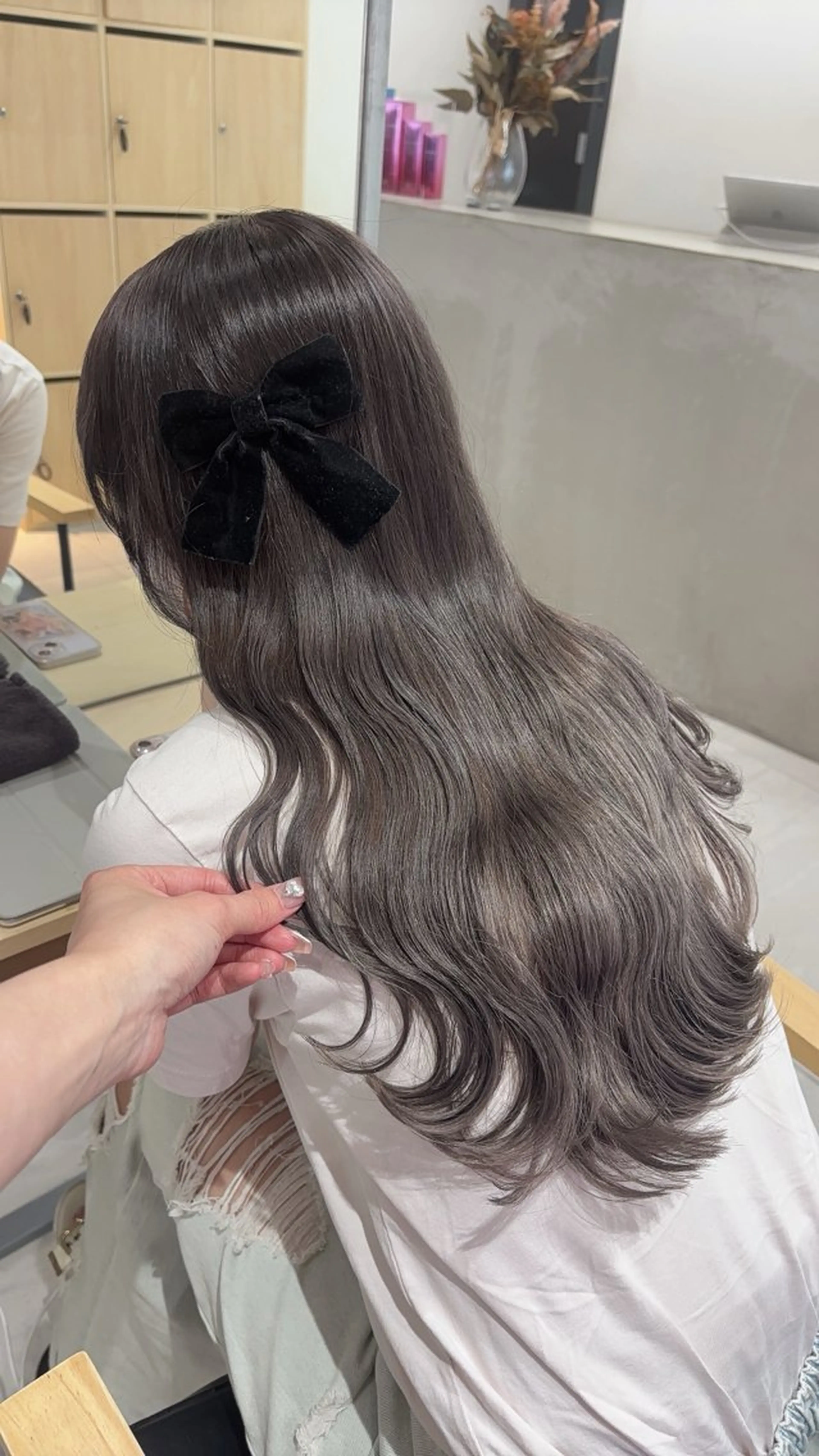 ロング ヘアカラー ヘアセット ゆるふわ透明感カラー 🎀ほの/表参道のヘアスタイル