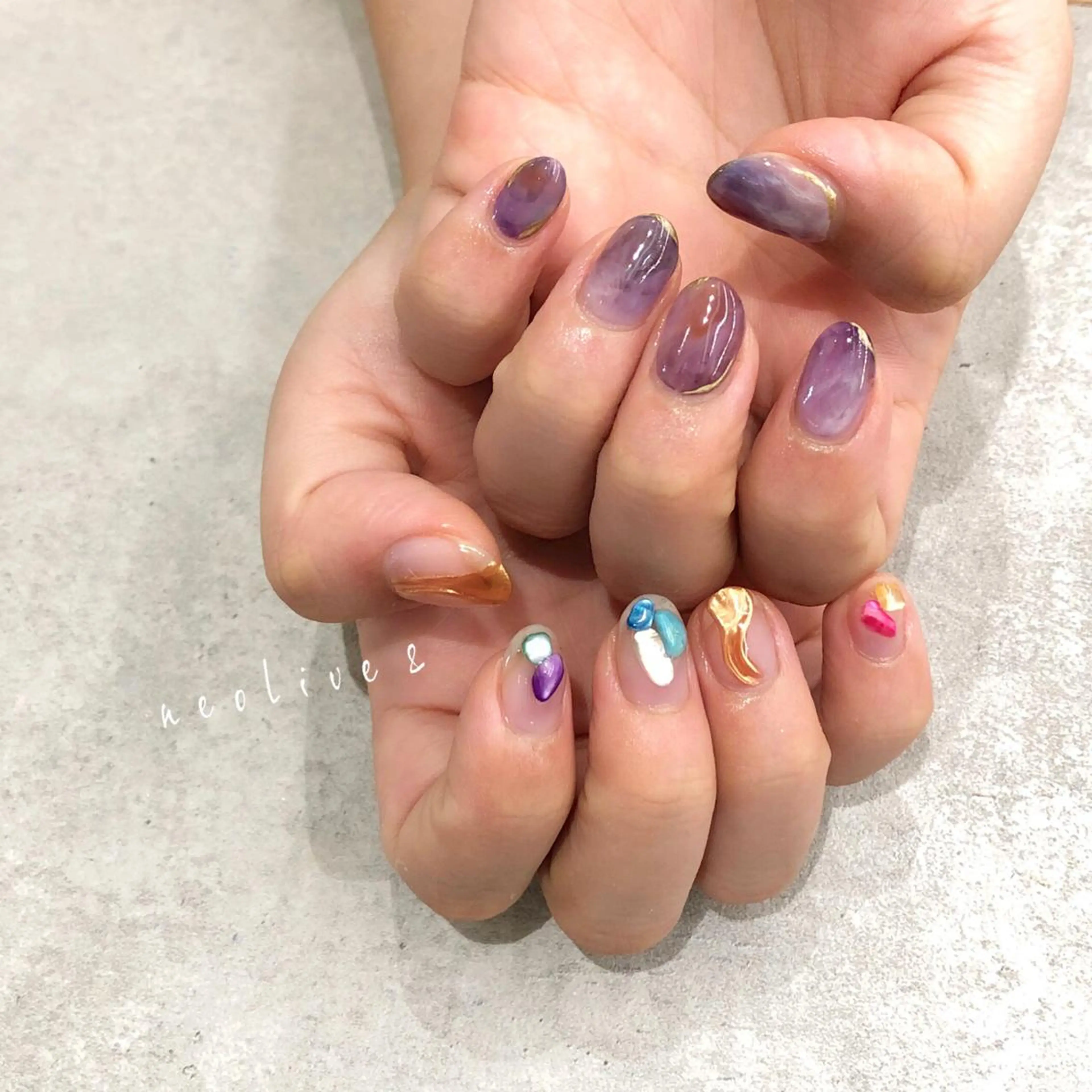 ネイル ハンドネイル Yuriko Omi パラジェル/渋谷のネイルデザイン