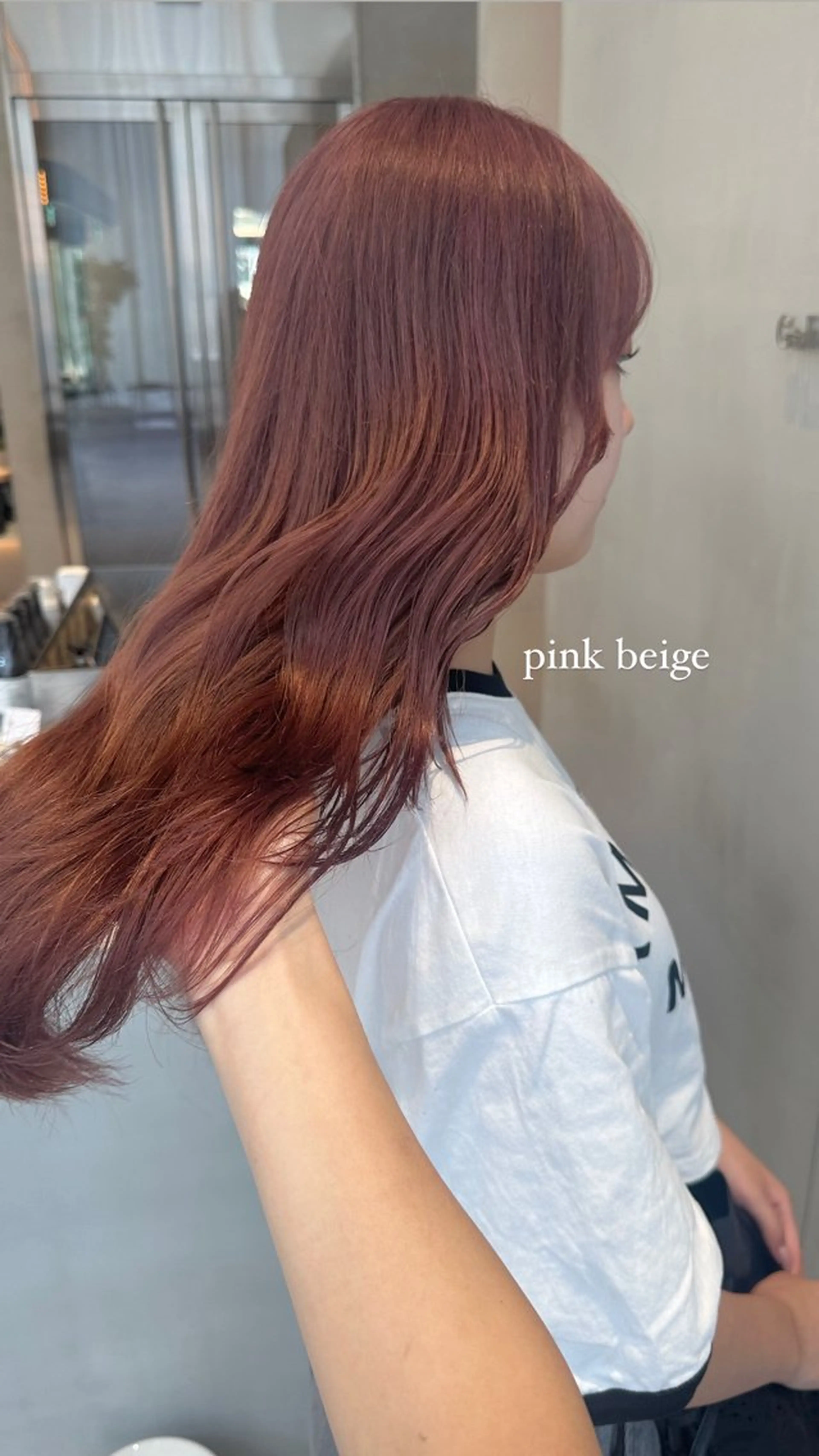 セミロング カラー ヘアカラー トリートメント ヘッドスパ ヘアセット 透ける艶カラー💎 ミオのヘアスタイル