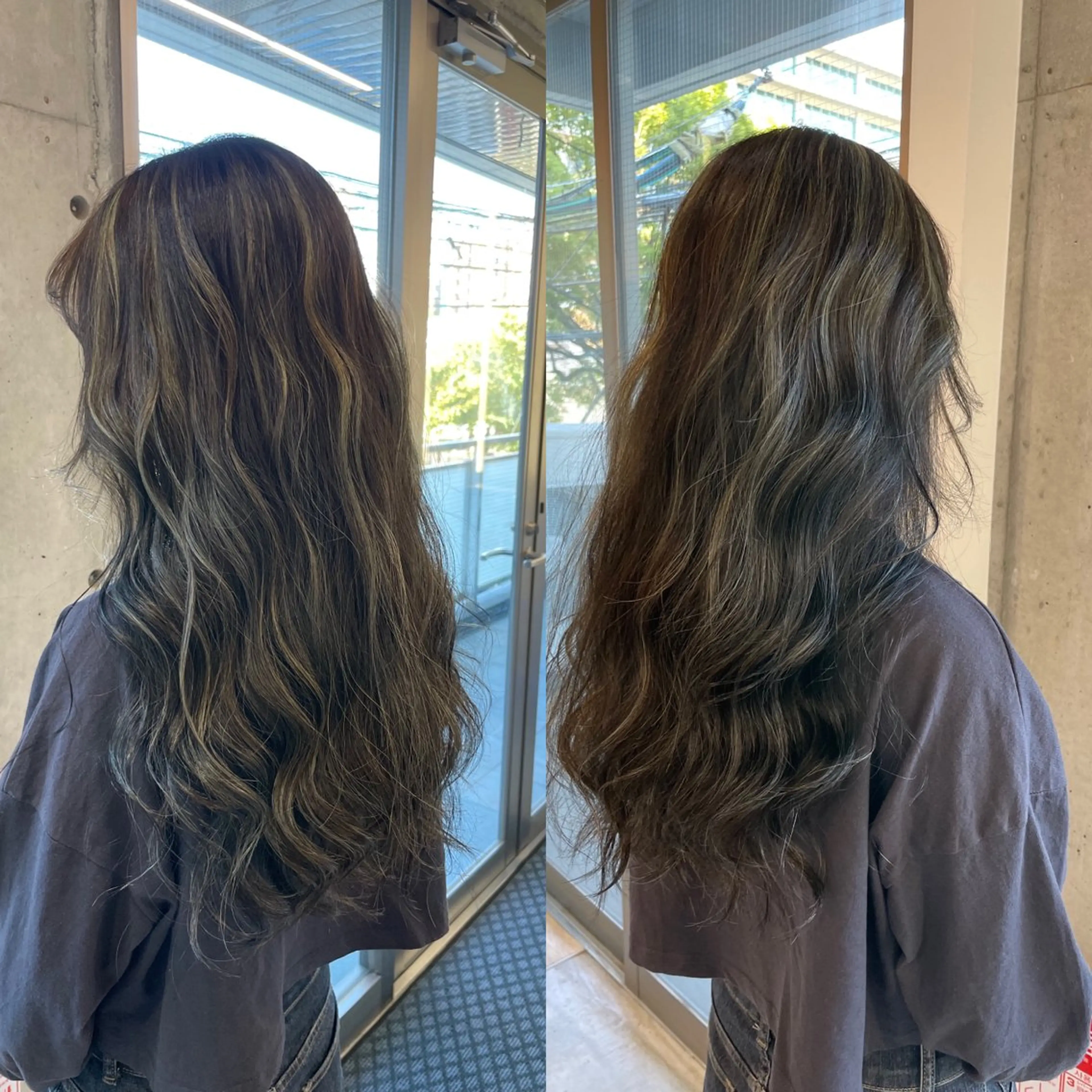 ロング カット ヘアカラー トリートメント 加藤 泰輔のヘアスタイル