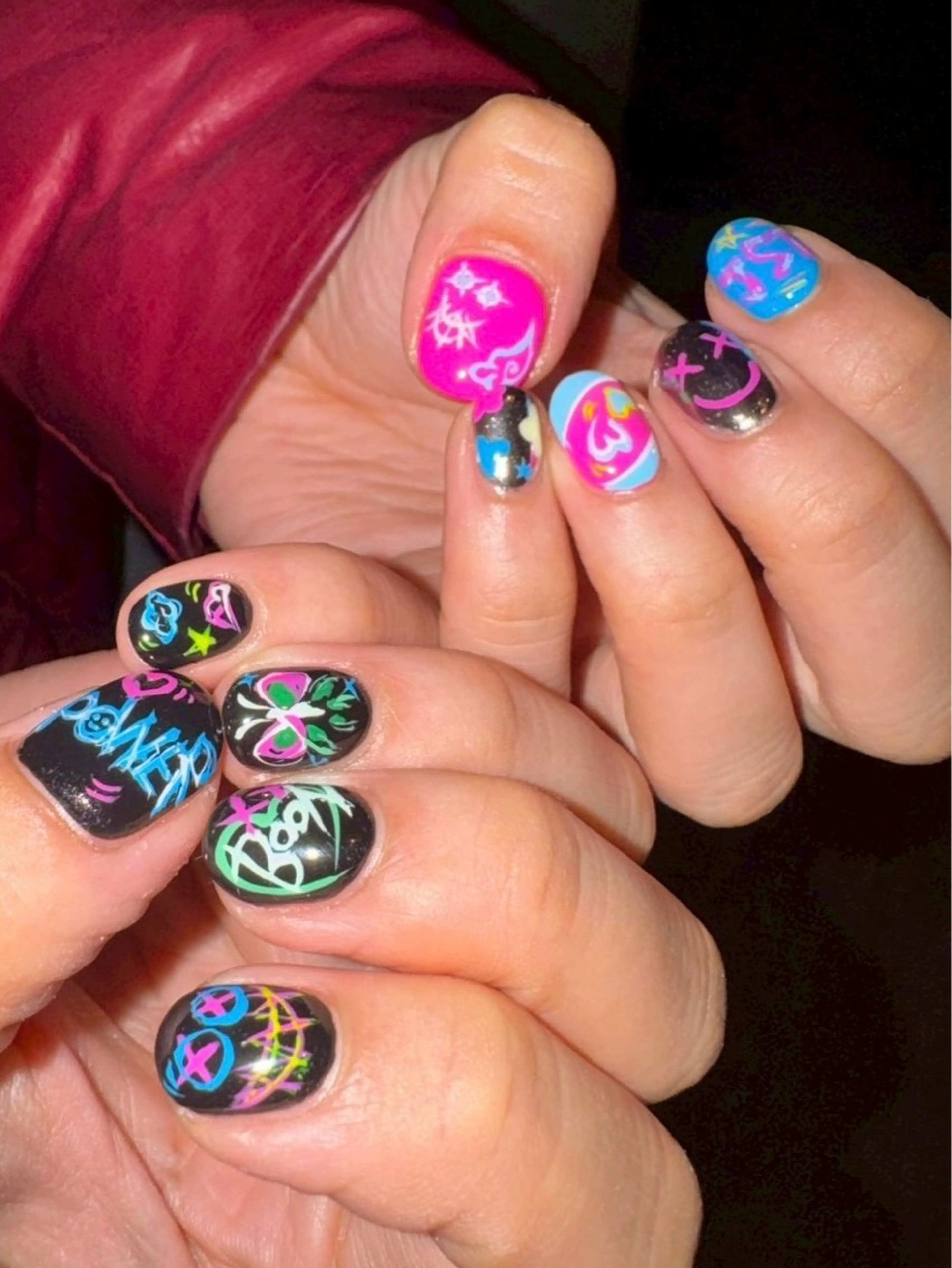 ネイル かわいいおつめ 林のネイルデザイン