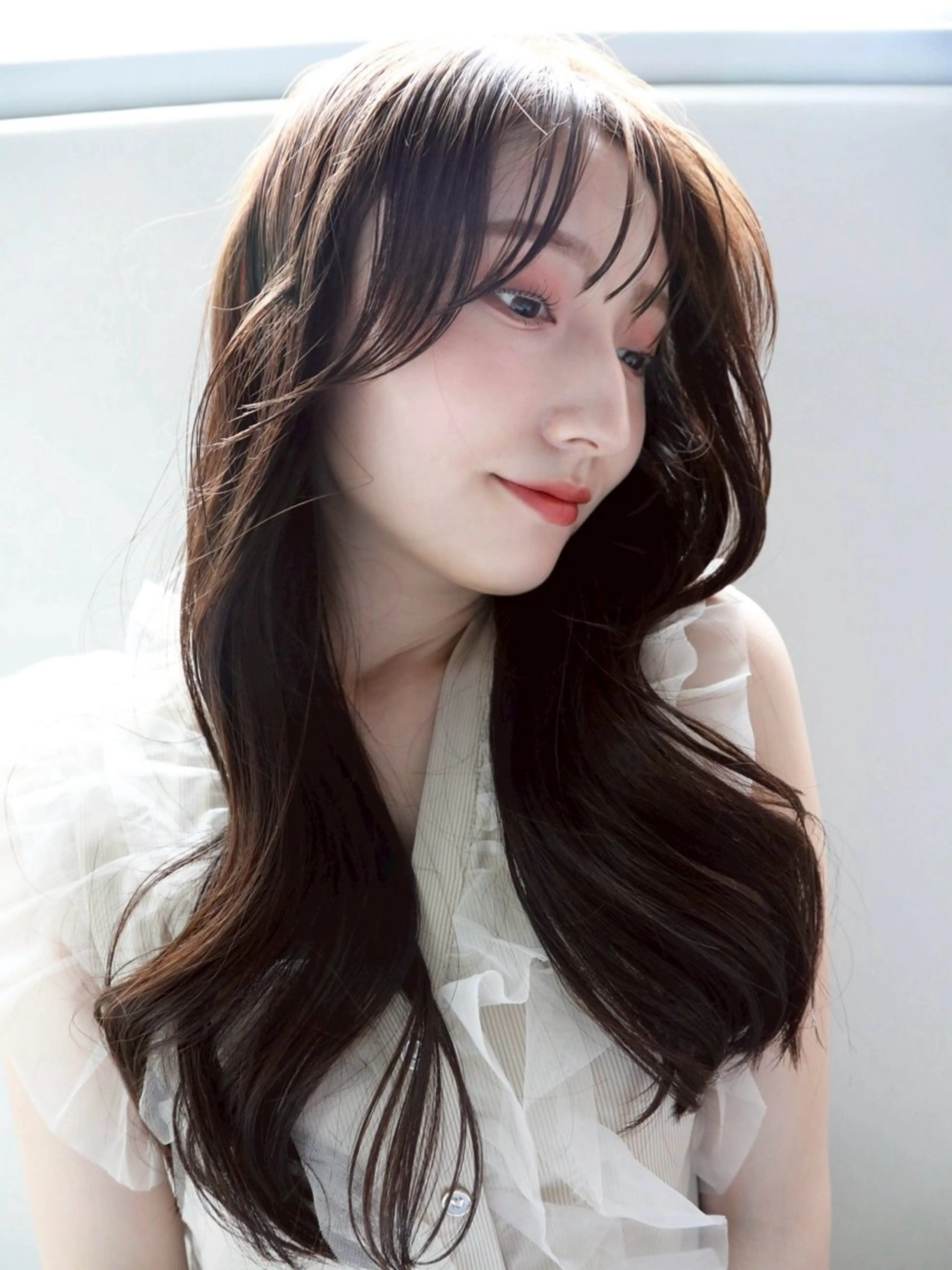 ロング カラー カット ヘアカラー 韓国風hair💕 Kanonのヘアスタイル