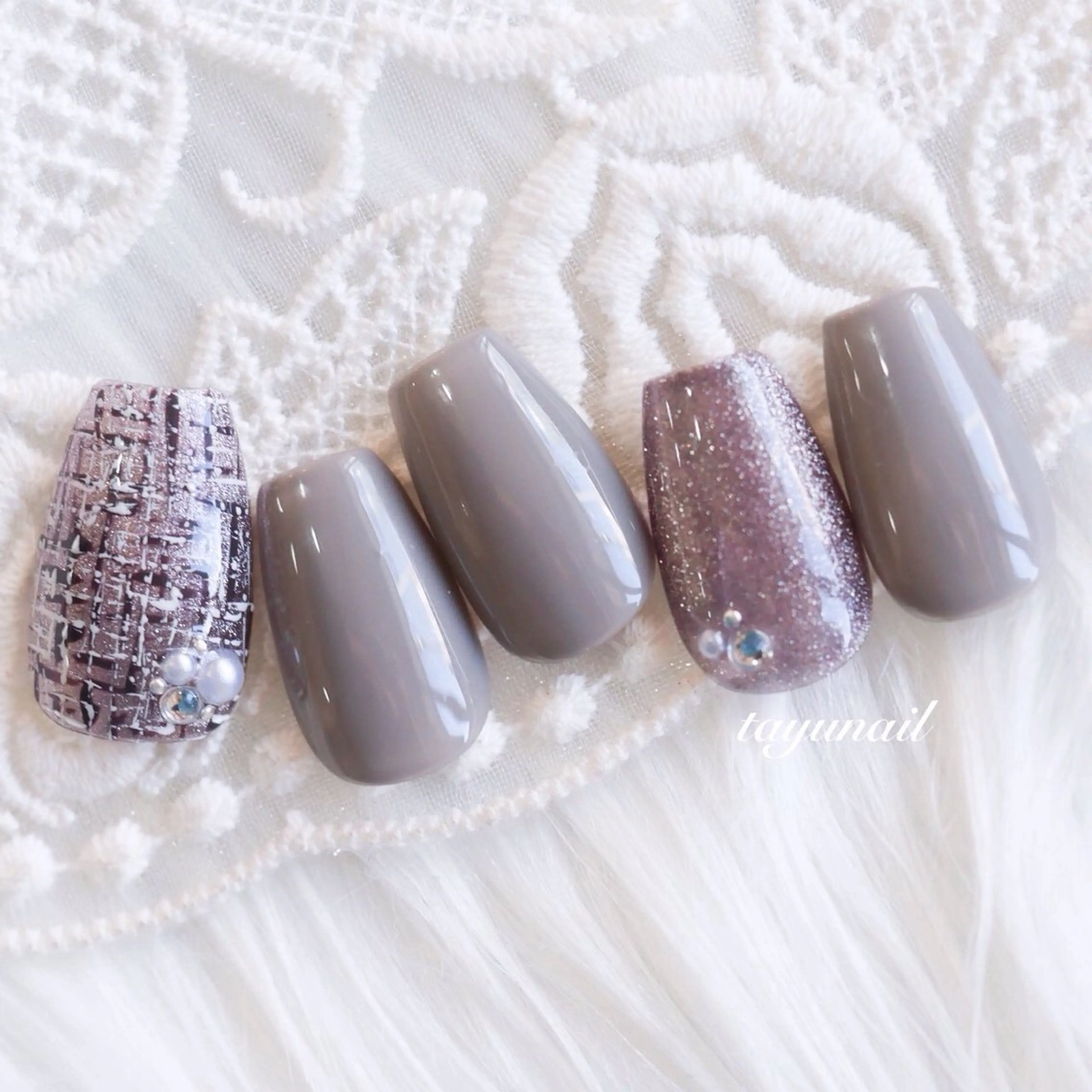 《ハンド》9,900円*monthlyパラジェル定額デザイン(art4本)の写真