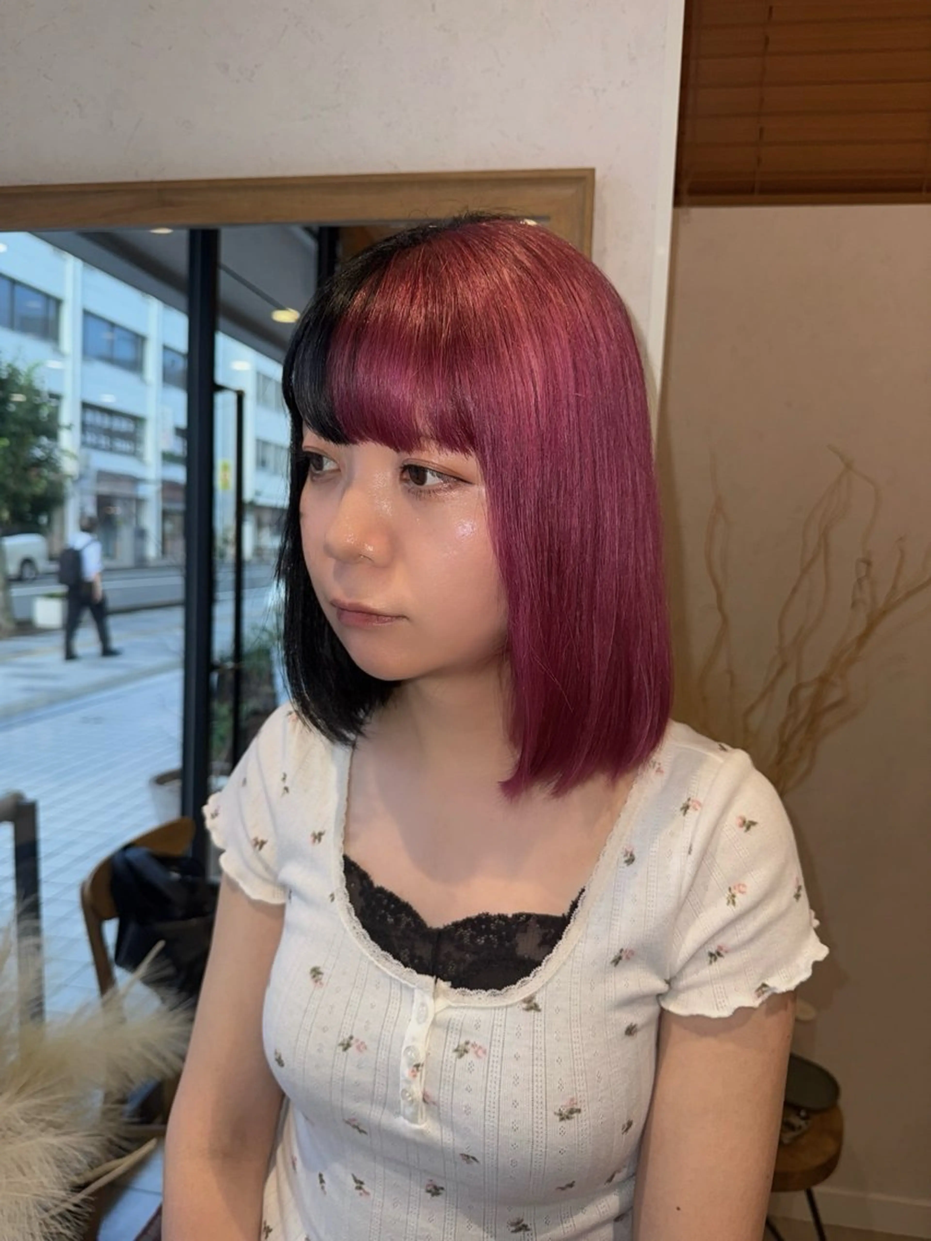 セミロング カラー ヘアカラー トリートメント レイヤー/艶カラー /yuan⟡.·のヘアスタイル