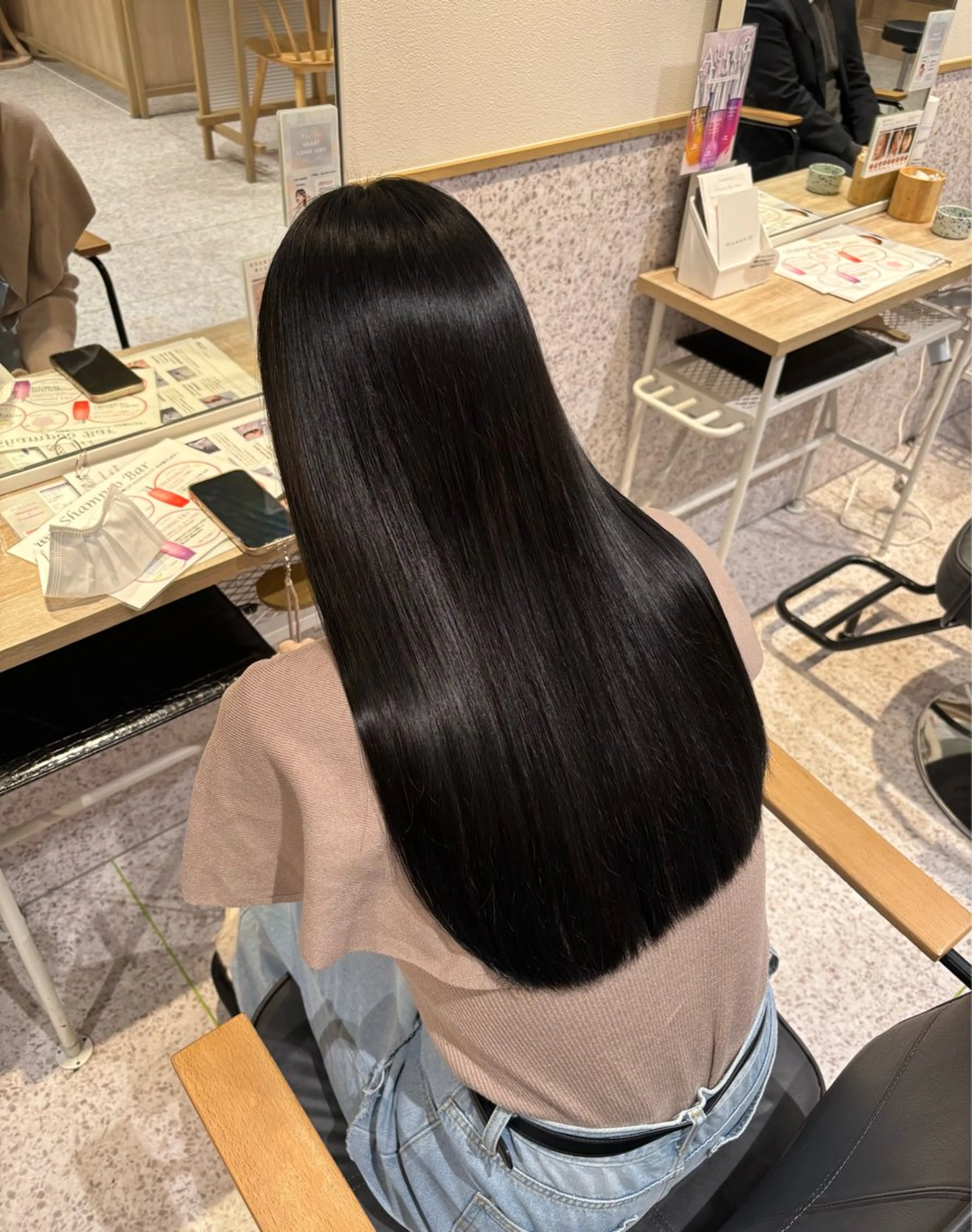 ロング カラー ブラウンカラー ダブルカラー イヤリングカラー ハイライトカラー ハイトーンカラー 縮毛矯正 暖色カラー/ パリジェンヌ💟みくのヘアスタイル