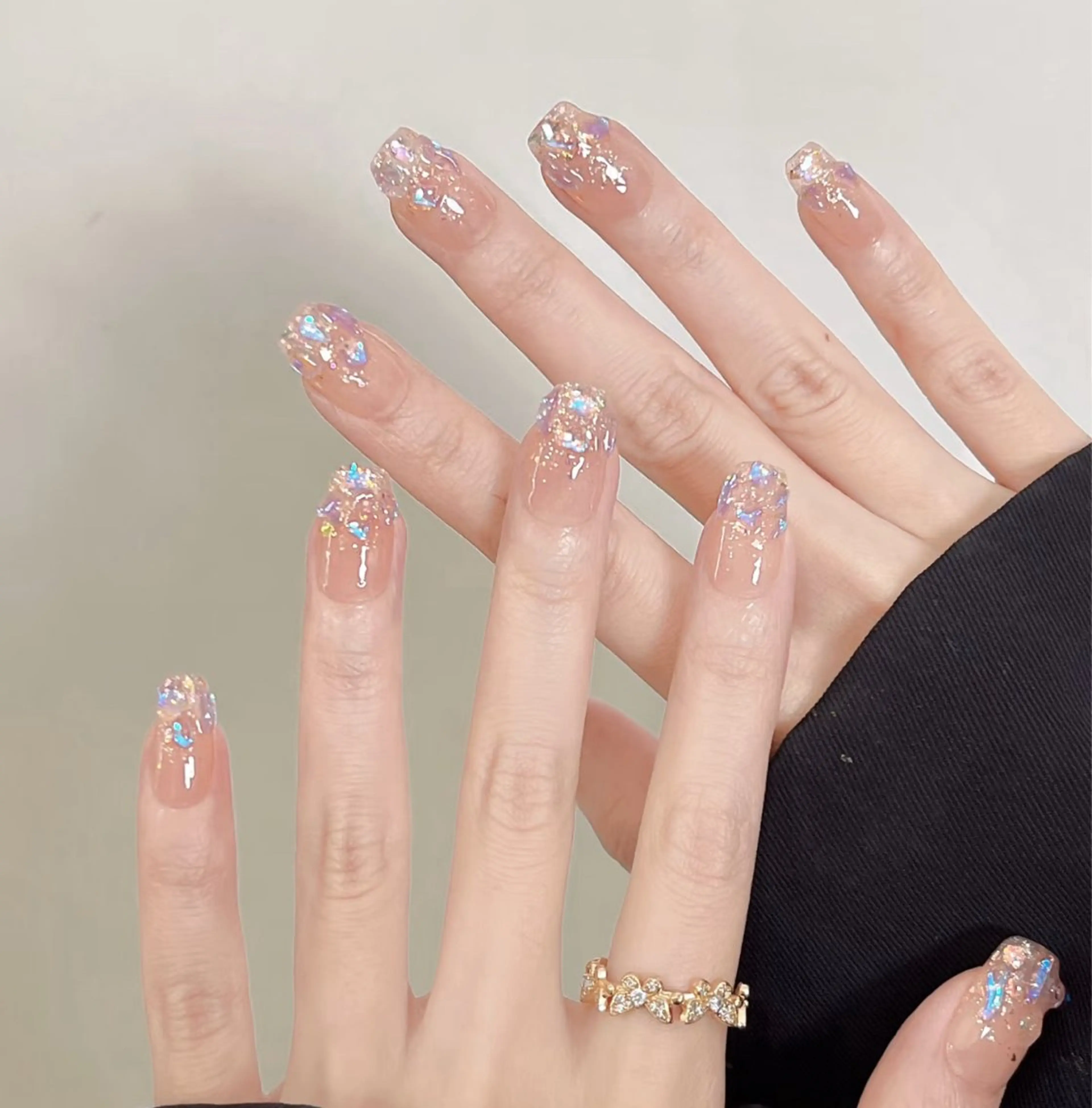 💝ワンホンうるうる氷ネイル🧊「ジェオフ無料」の写真