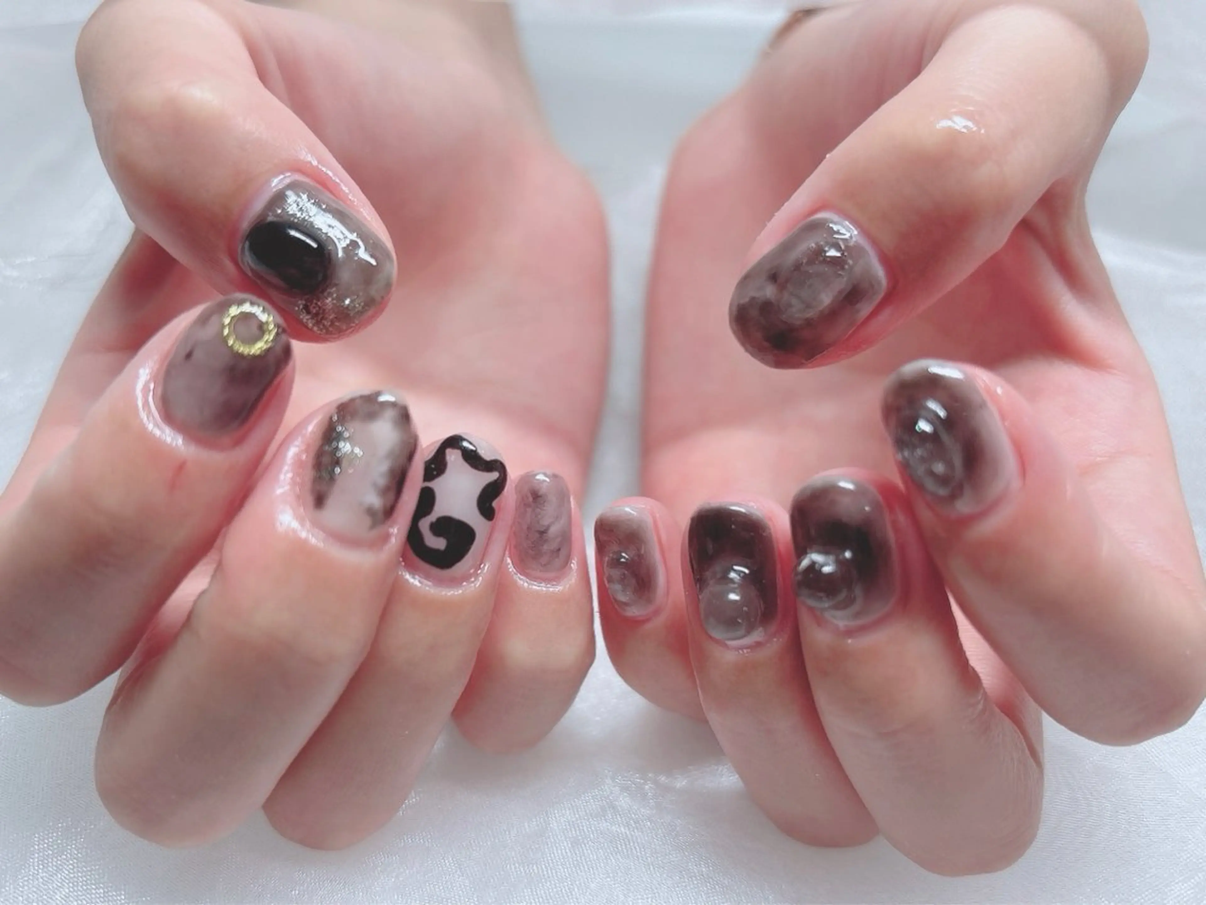 ネイル ニュアンスネイル ハンドネイル BABY LION :Fumiyoのネイルデザイン