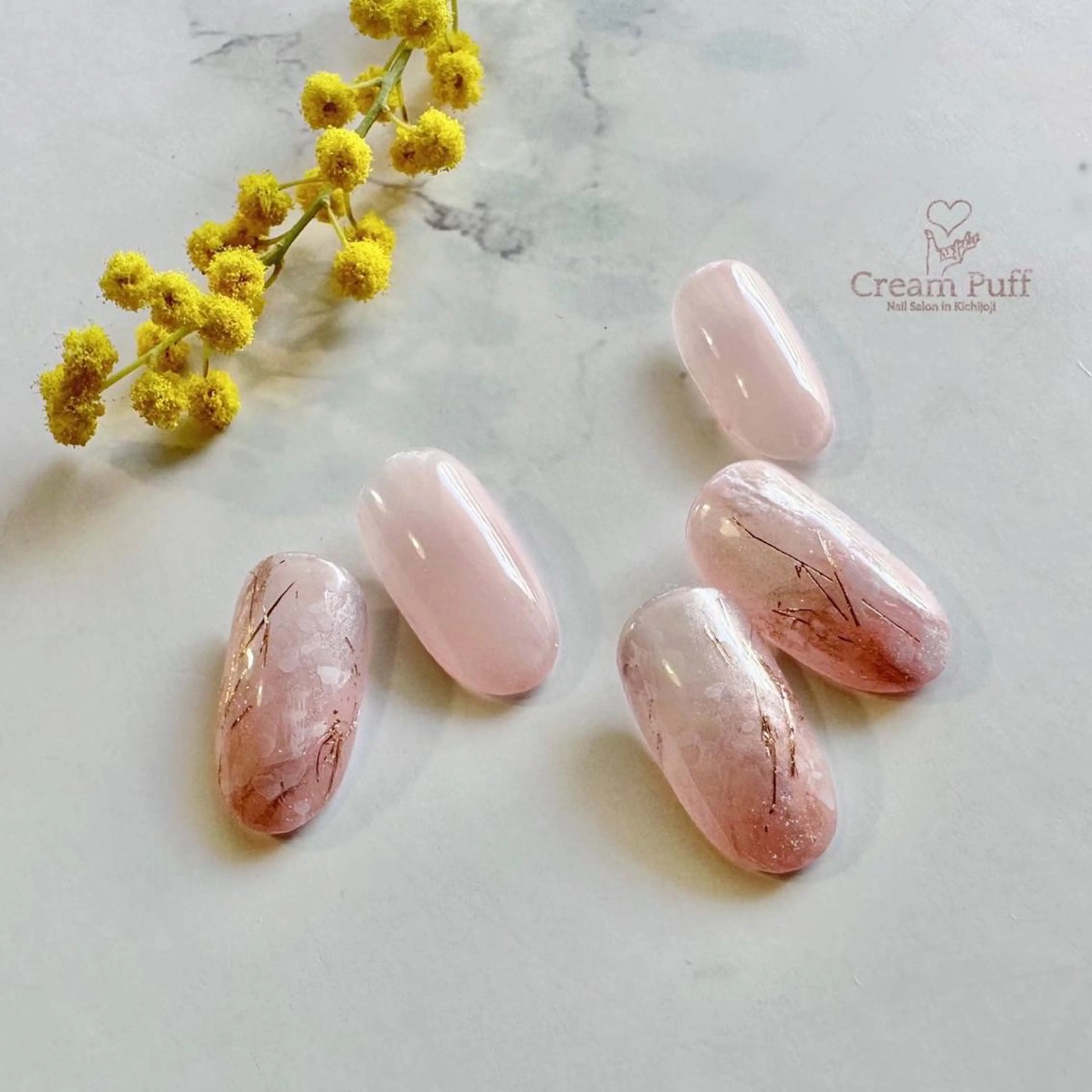 ネイル 桜ネイル キラキラネイル ピンク 春ネイル HAMANO MIKAのネイルデザイン