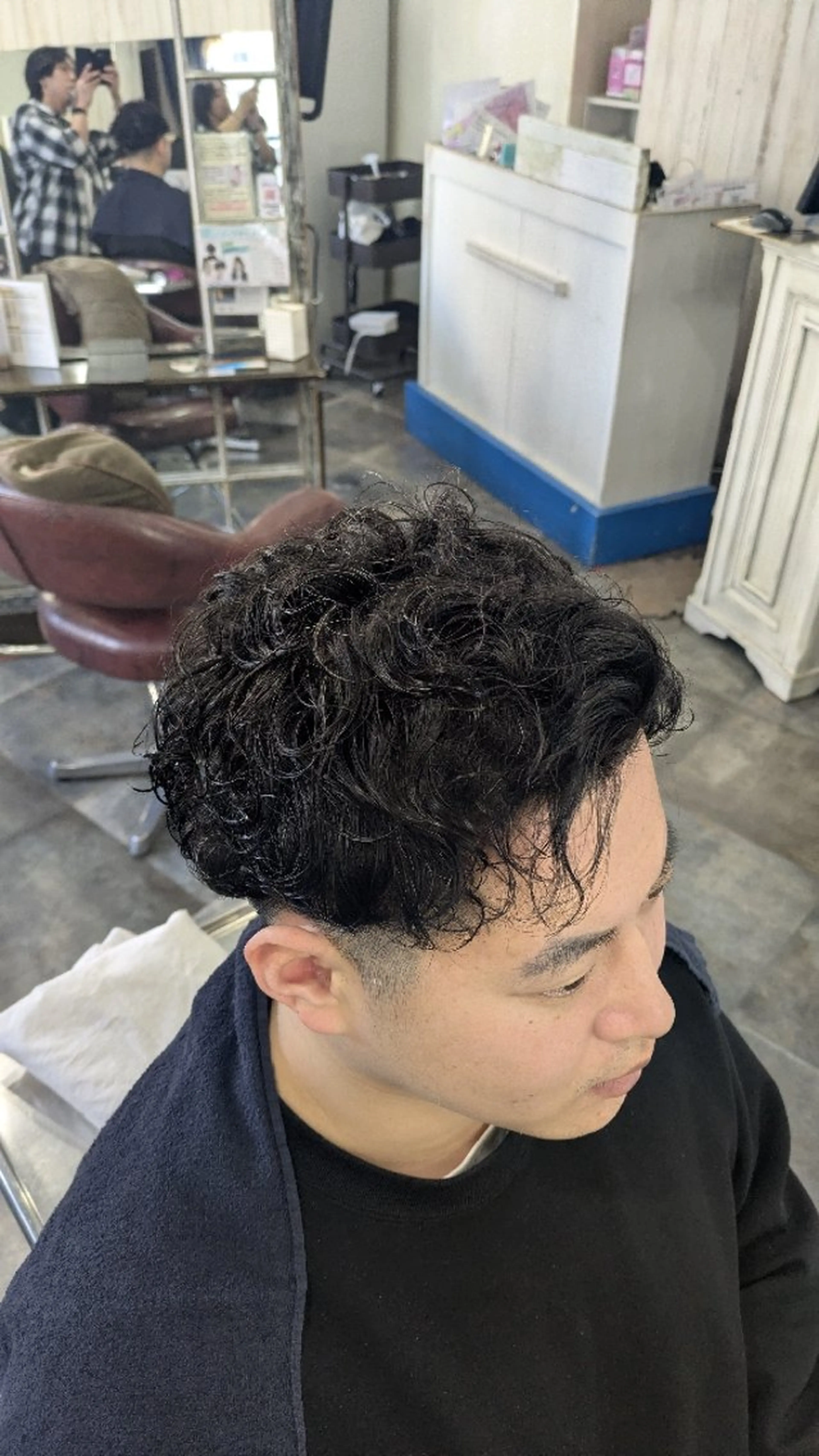 メンズ パーマ メンズパーマ ニュアンスパーマ カット パーマ トリートメント メンズパーマ/顔周り レイヤーカット/えののヘアスタイル